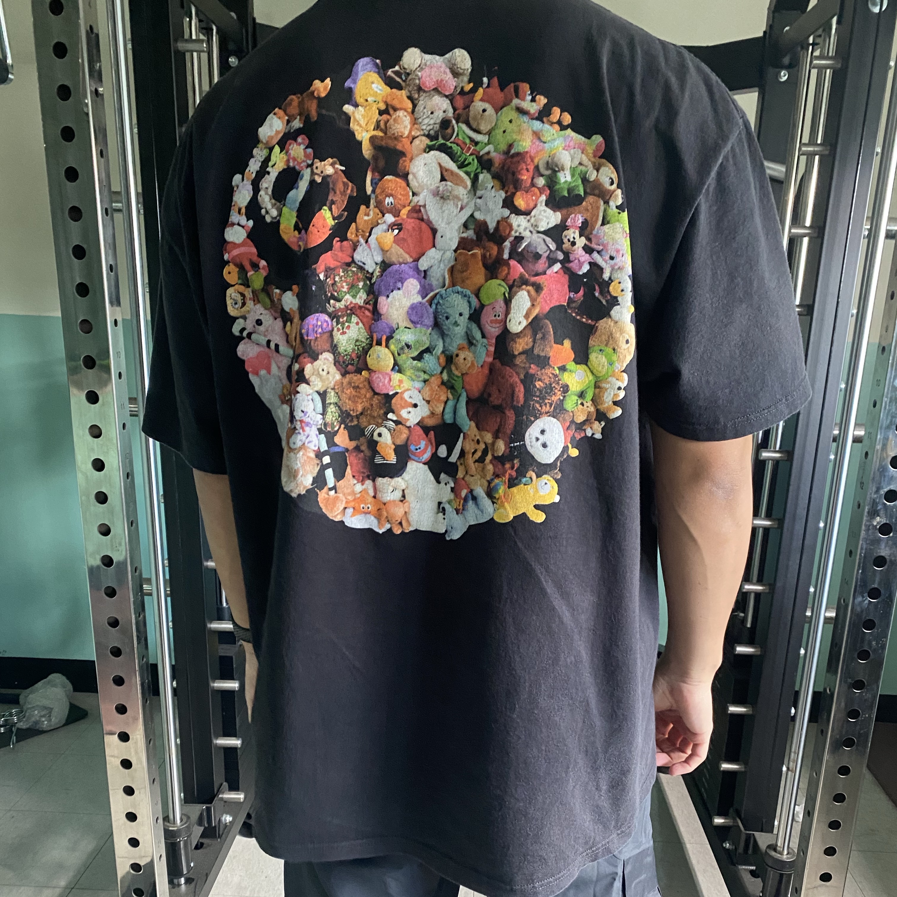 Stussy Plush T-Shirt Black 착용 스타일