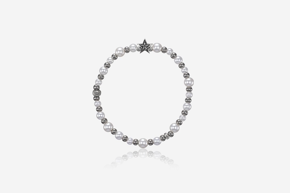 ブレスレット SCUDO White Pearl Sea Star Beads 스쿠도 화이트 펄 씨 스타 비즈 | SCUDO | KREAM
