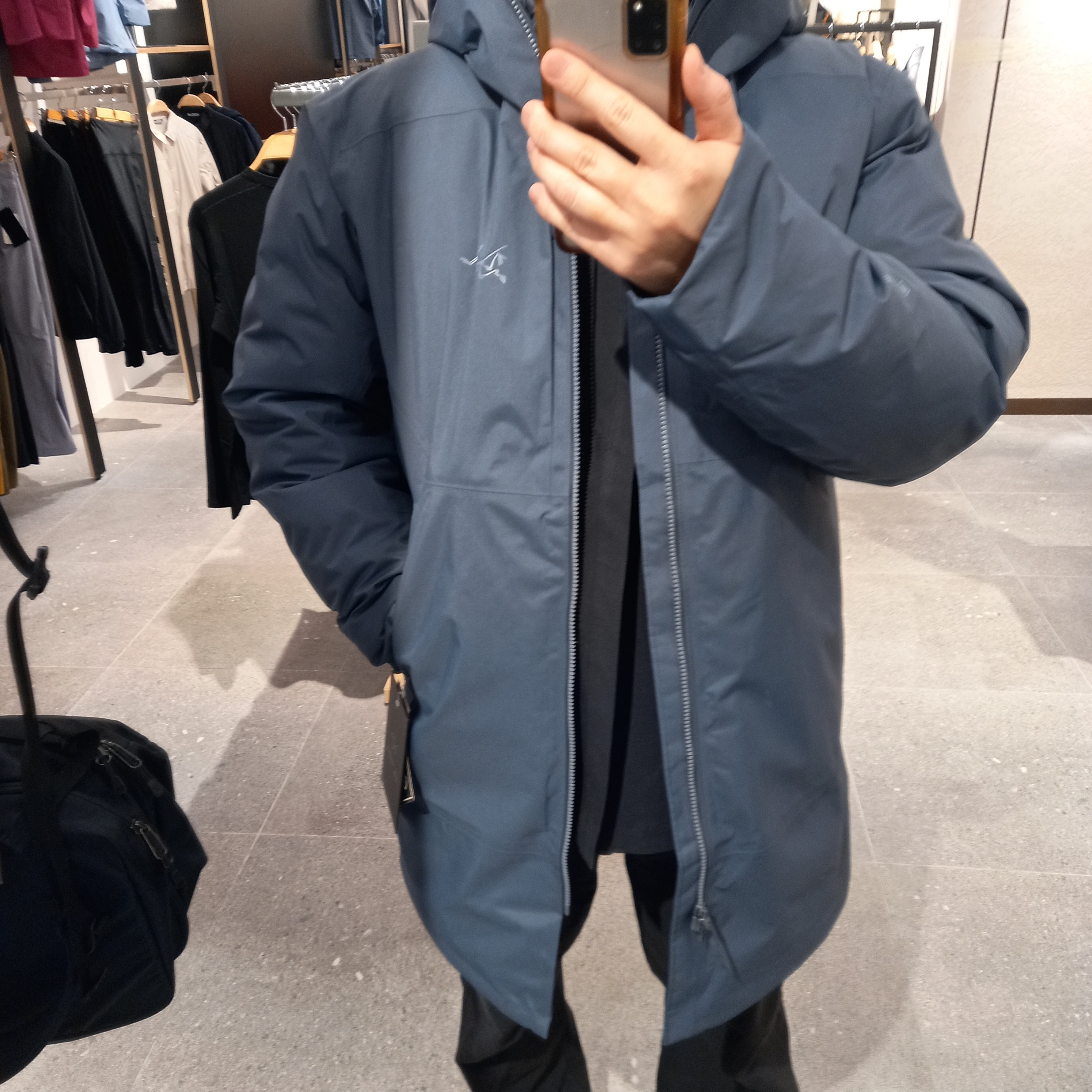 Arc'teryx Ralle Down Parka Dk Stratus, Arc'teryx Cronin Cotton Pants Black ์ฐฉ์ฉ ์คํ์ผ - 5
