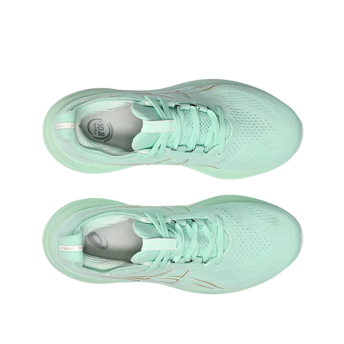 (W) 아식스 젤 님버스 26 민트 틴트 페일 민트 - D 와이드((W) Asics Gel-Nimbus 26 Mint Tint Pale Mint - D Wide) - 2