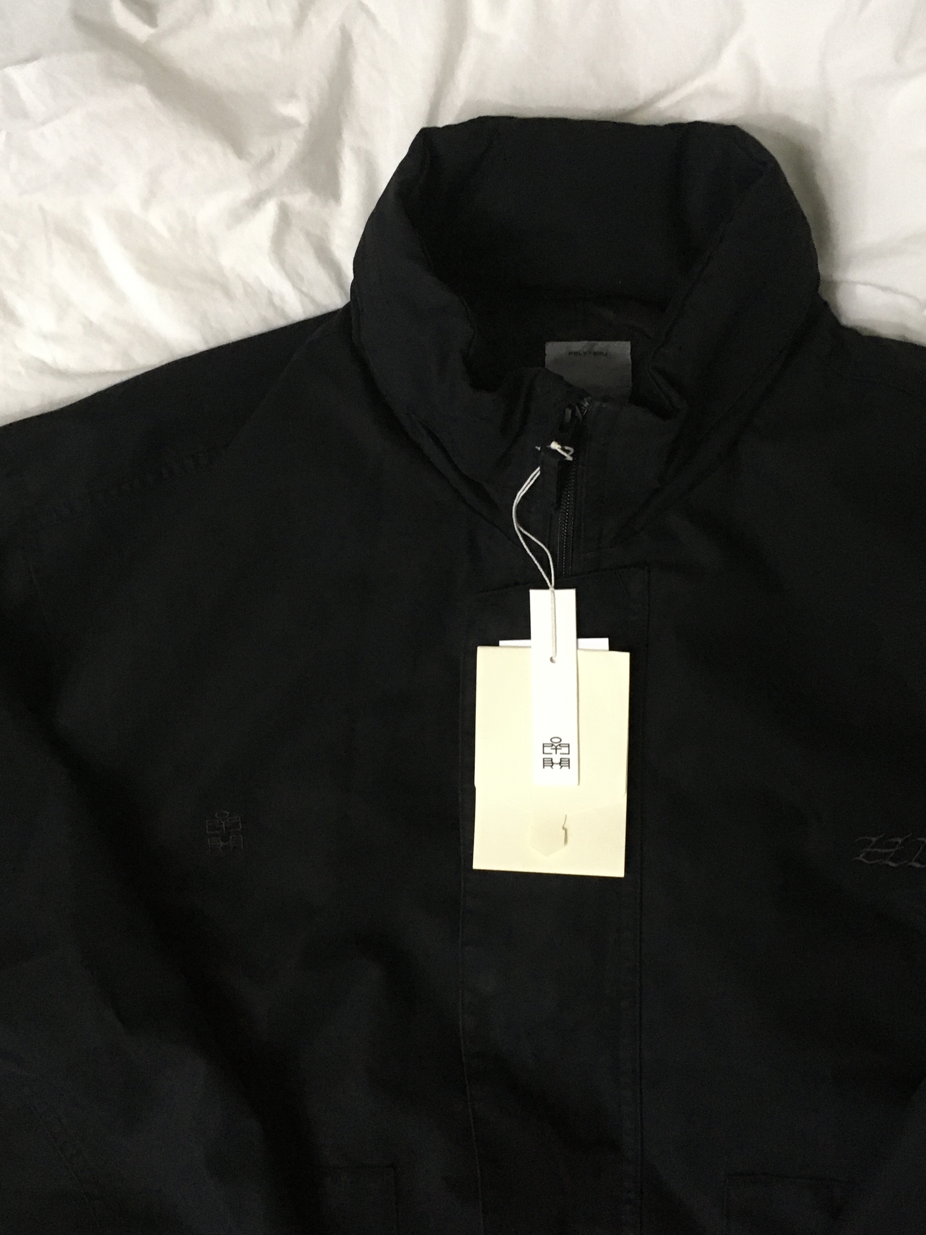 Polyteru Human Index Human Loosed Half Zip Knit Gray 착용 스타일 - 5