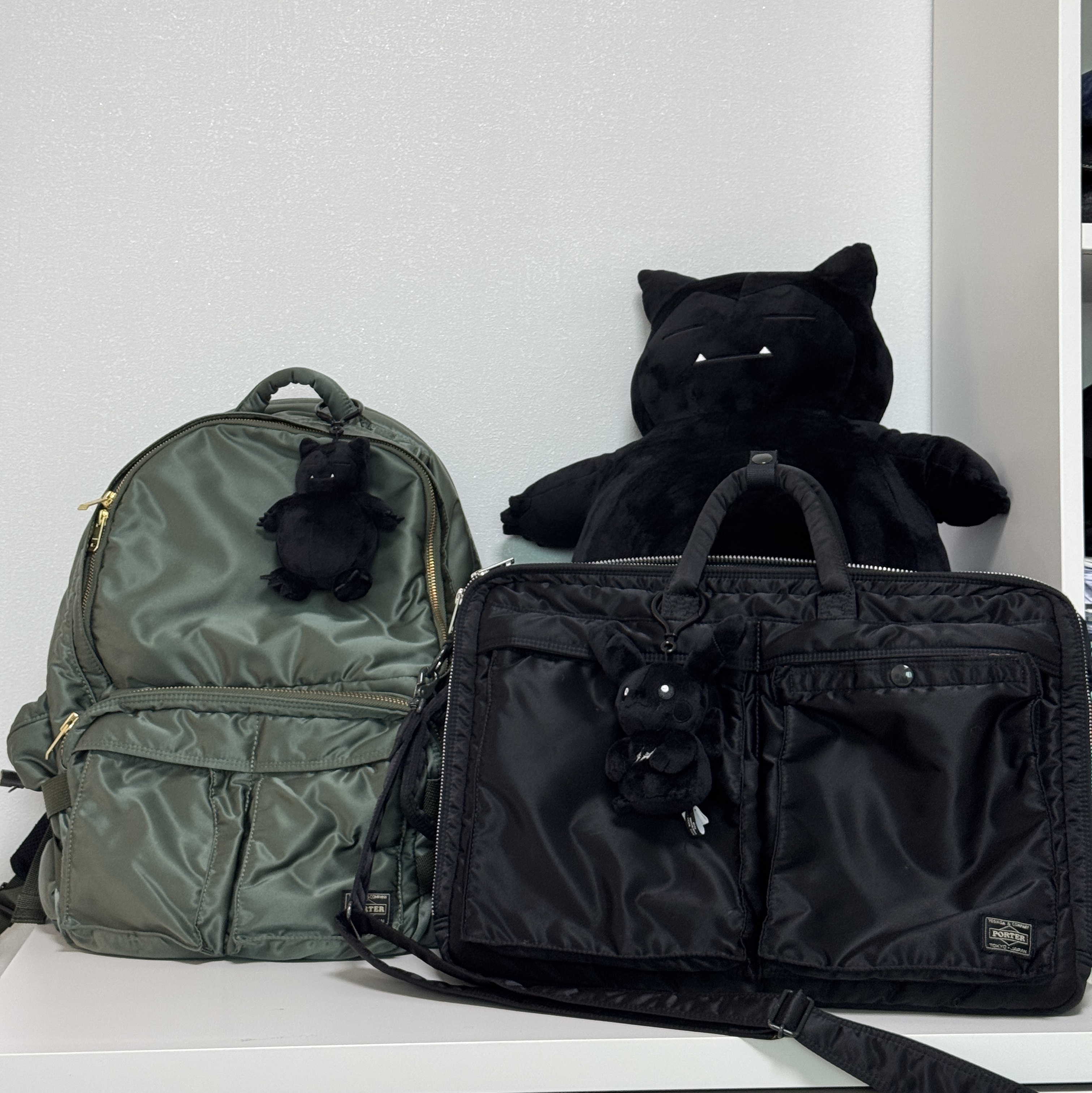 Porter Tanker 3Way Briefcase Black 착용 스타일