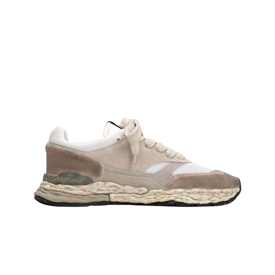 A13FW716-White Maison Mihara Yasuhiro George OG Sole Mix Material Low-top Sneakers White