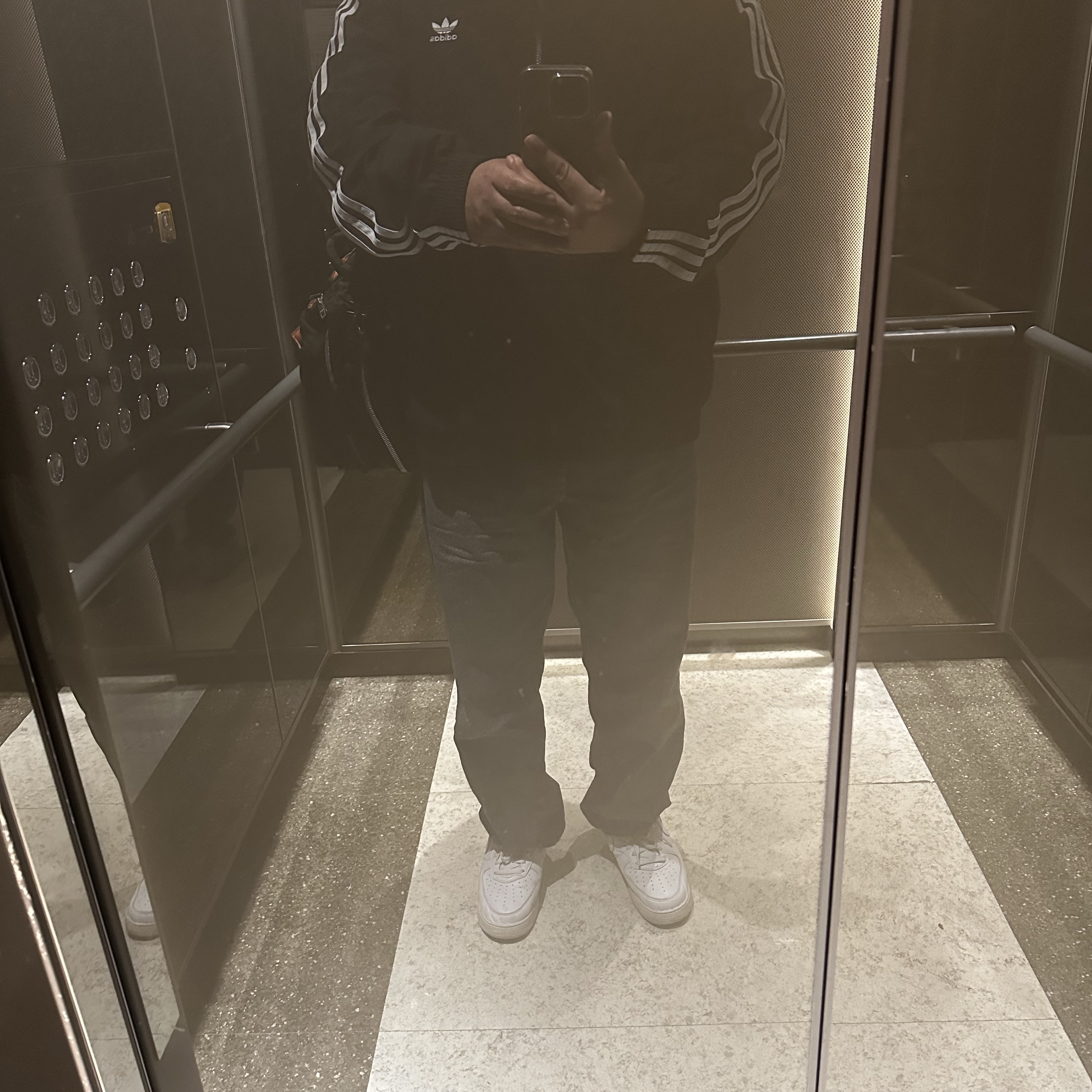 Adidas Adicolor Woven Firebird Track Top Black  - KR Sizing 착용 스타일