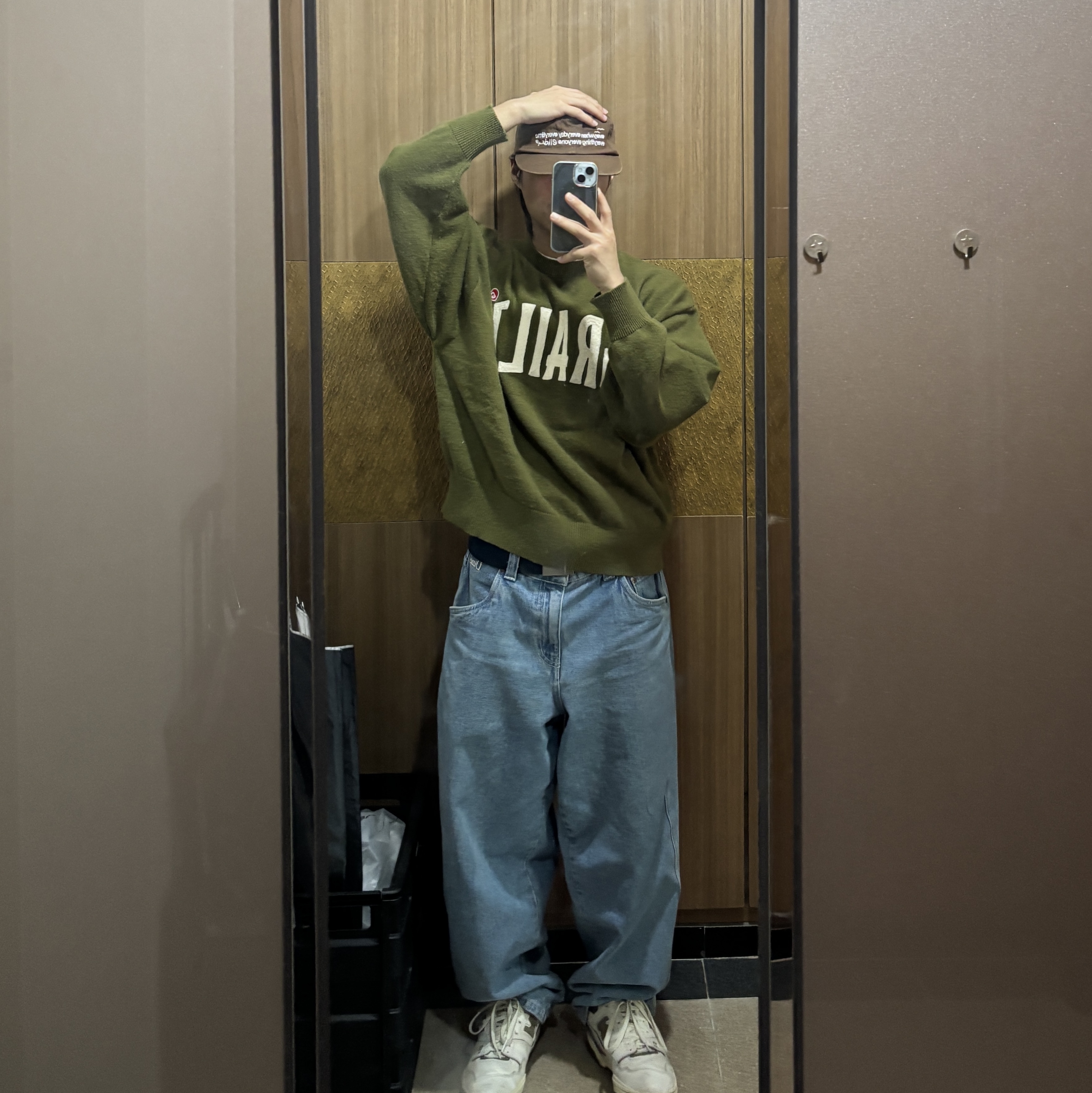 New Balance x Aime Leon Dore 550 Olive 착용 스타일