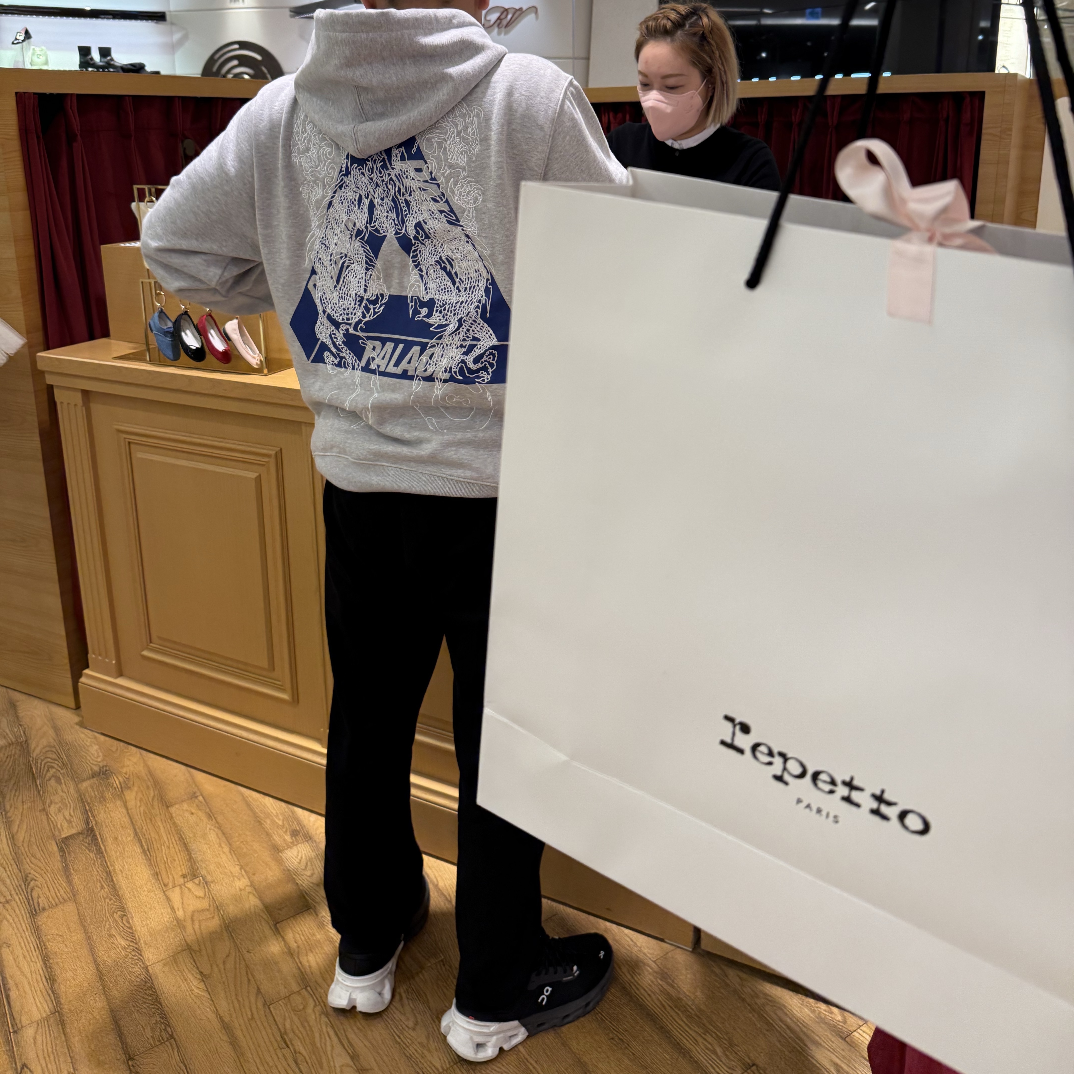 Palace Tri-Dragon Hood Grey Marl - 24SS, On Running Cloudflyer 5 Black White 착용 스타일