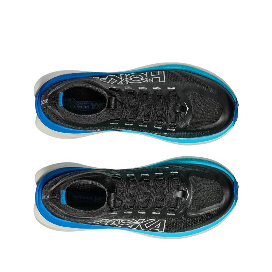 (W) 호카 텍톤 X 3 블랙 호카 블루((W) Hoka Tecton X 3 Black Hoka Blue) - 2