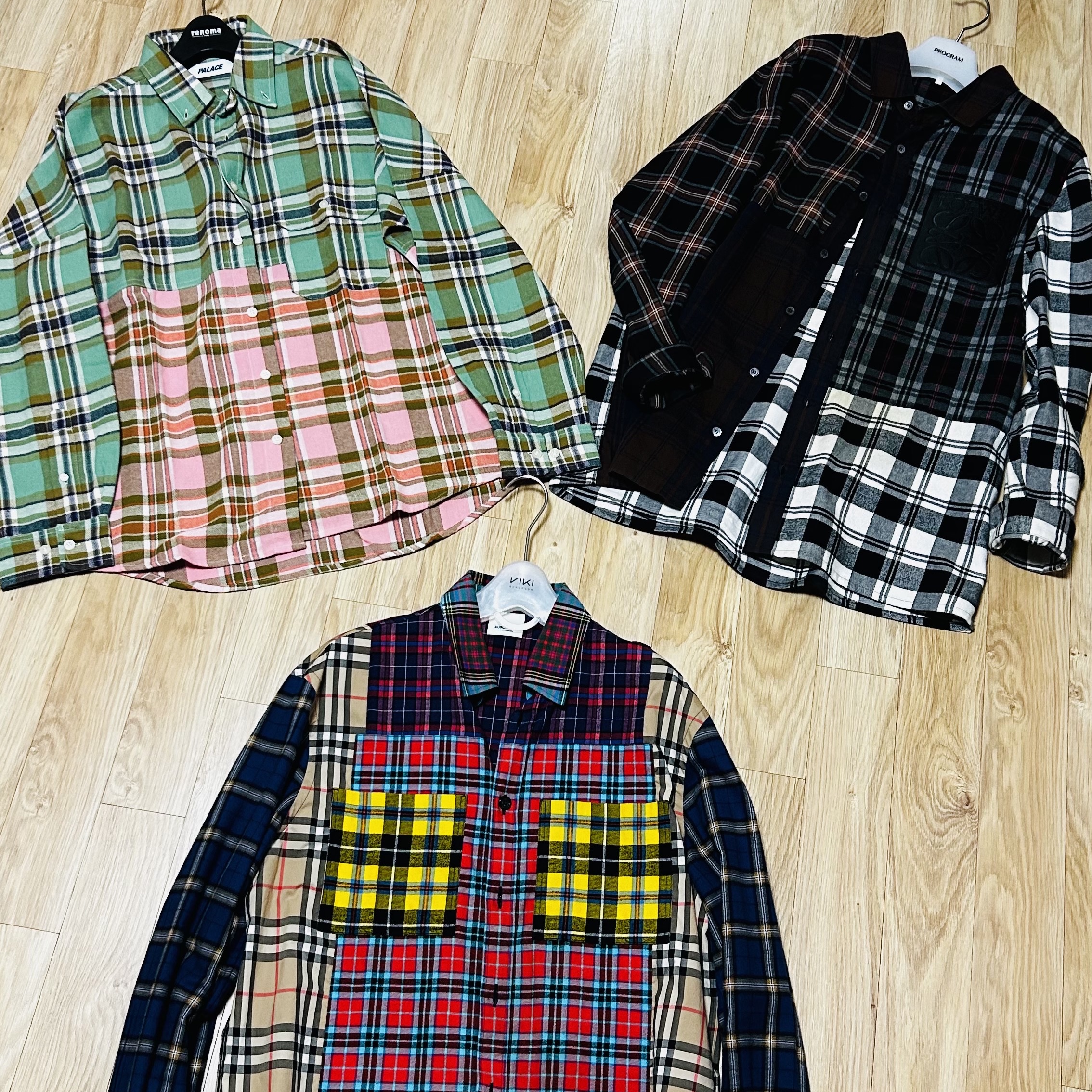 Palace Checkmate Drop Shoulder Shirt Green - 23FW 착용 스타일
