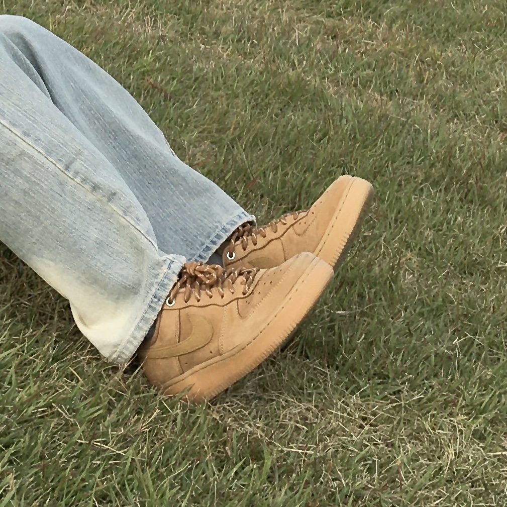 (W) Nike Air Force 1 '07 WB Flax Wheat 착용 스타일