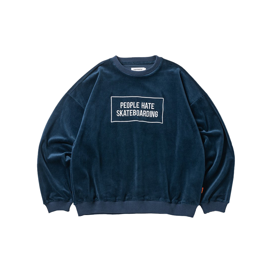 타이트부스 피플 헤이트 스케이트 벨루어 LS 네이비 - 24FW(Tightbooth People Hate Skate Velour LS Navy - 24FW)