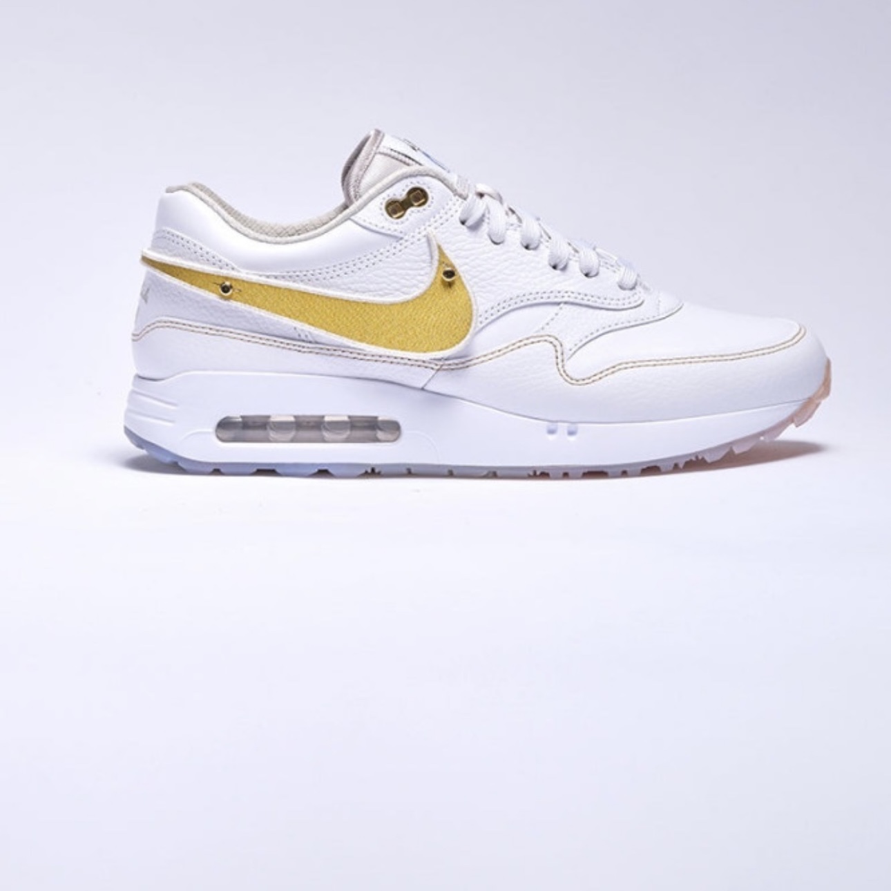 Nike x Eastside Golf  Air Max 1 '86 OG Golf White Metallic Gold 착용 스타일 - 6