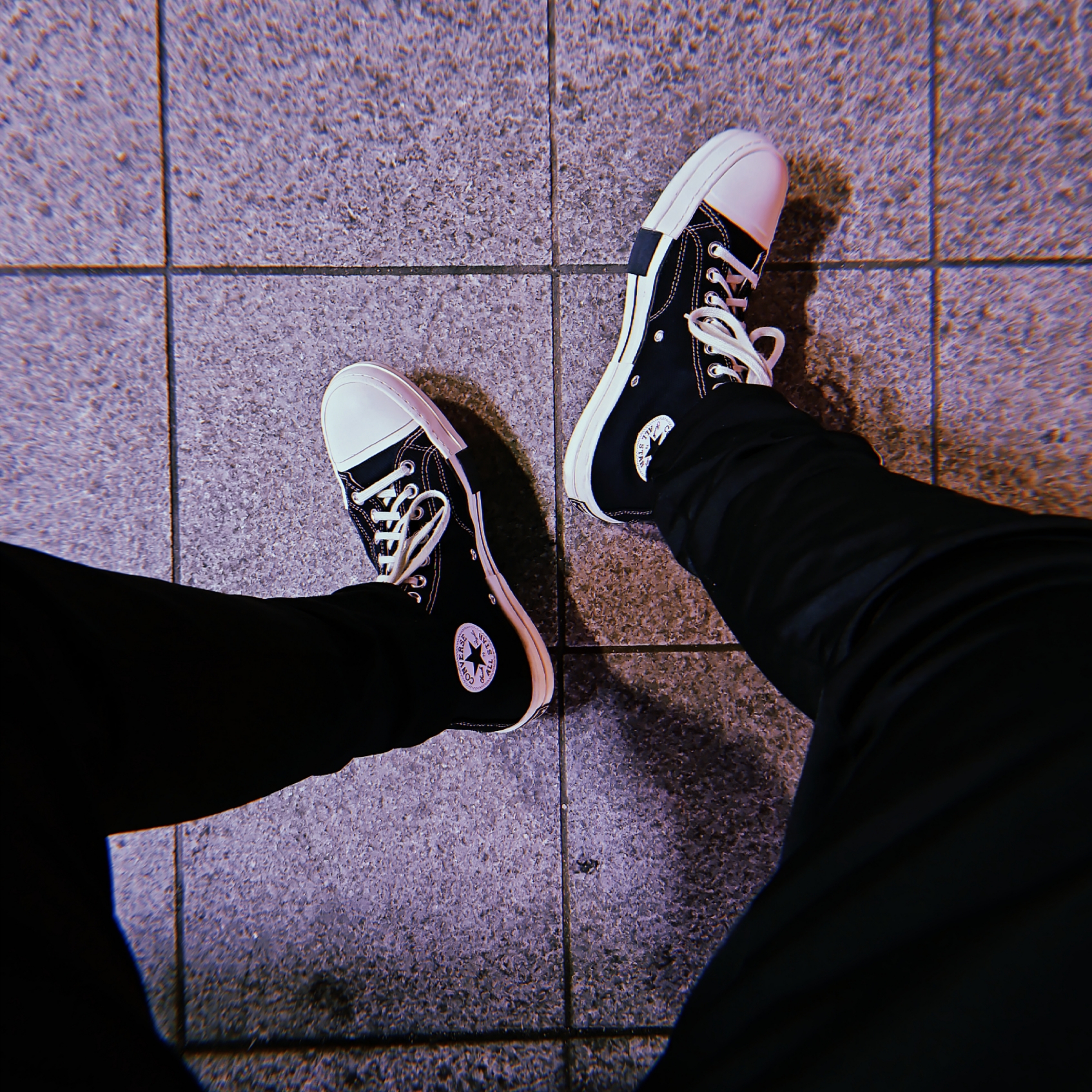 Converse x Drkshdw Drkstr Chuck 70 High Black 착용 스타일