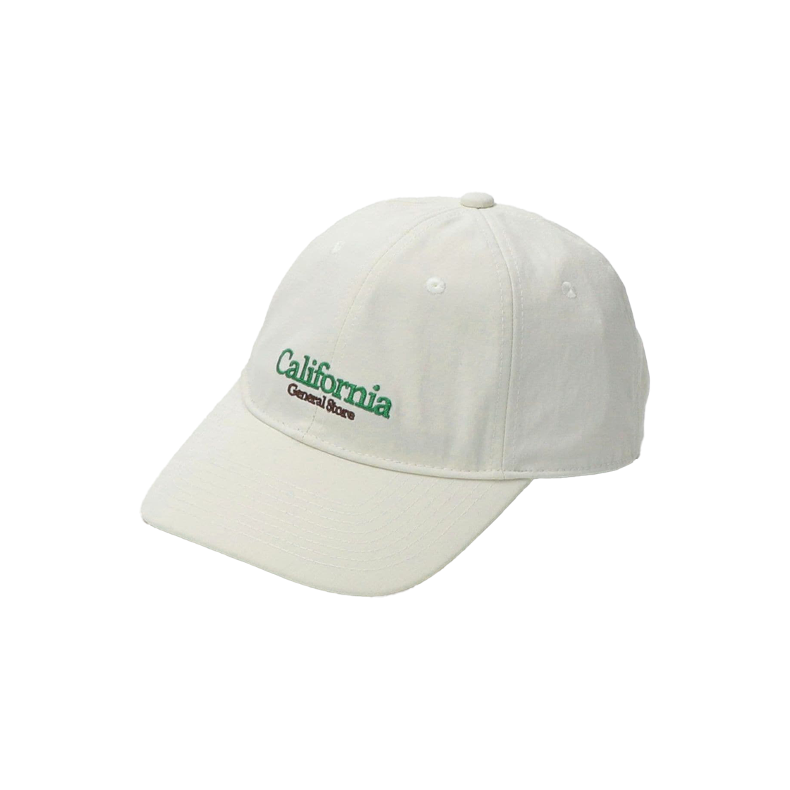 KM4DHTCCG27OW [KREAM 단독] California General Store Recycled Polyester 6 Panel Logo Cap Off White - 24FW