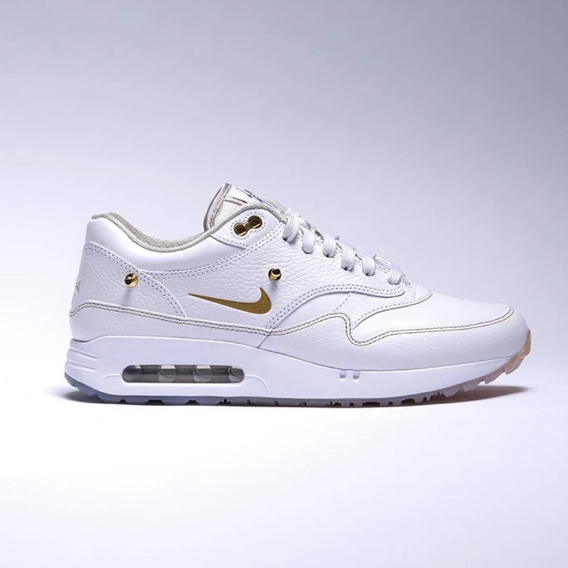 Nike x Eastside Golf  Air Max 1 '86 OG Golf White Metallic Gold 착용 스타일 - 8