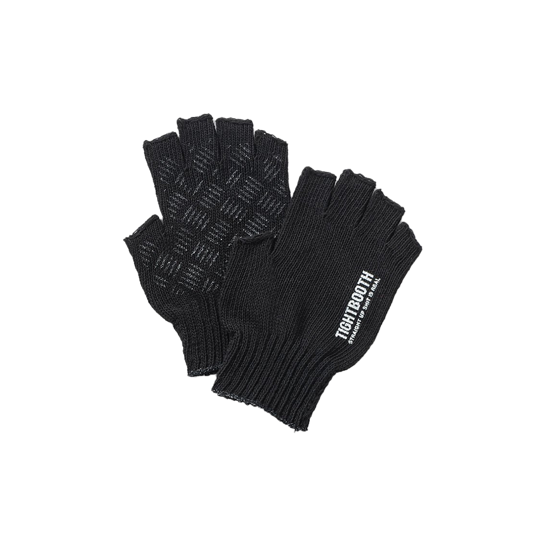 타이트부스 로고 핑거리스 글러브 블랙 - 24FW(Tightbooth Logo Fingerless Glove Black - 24FW)