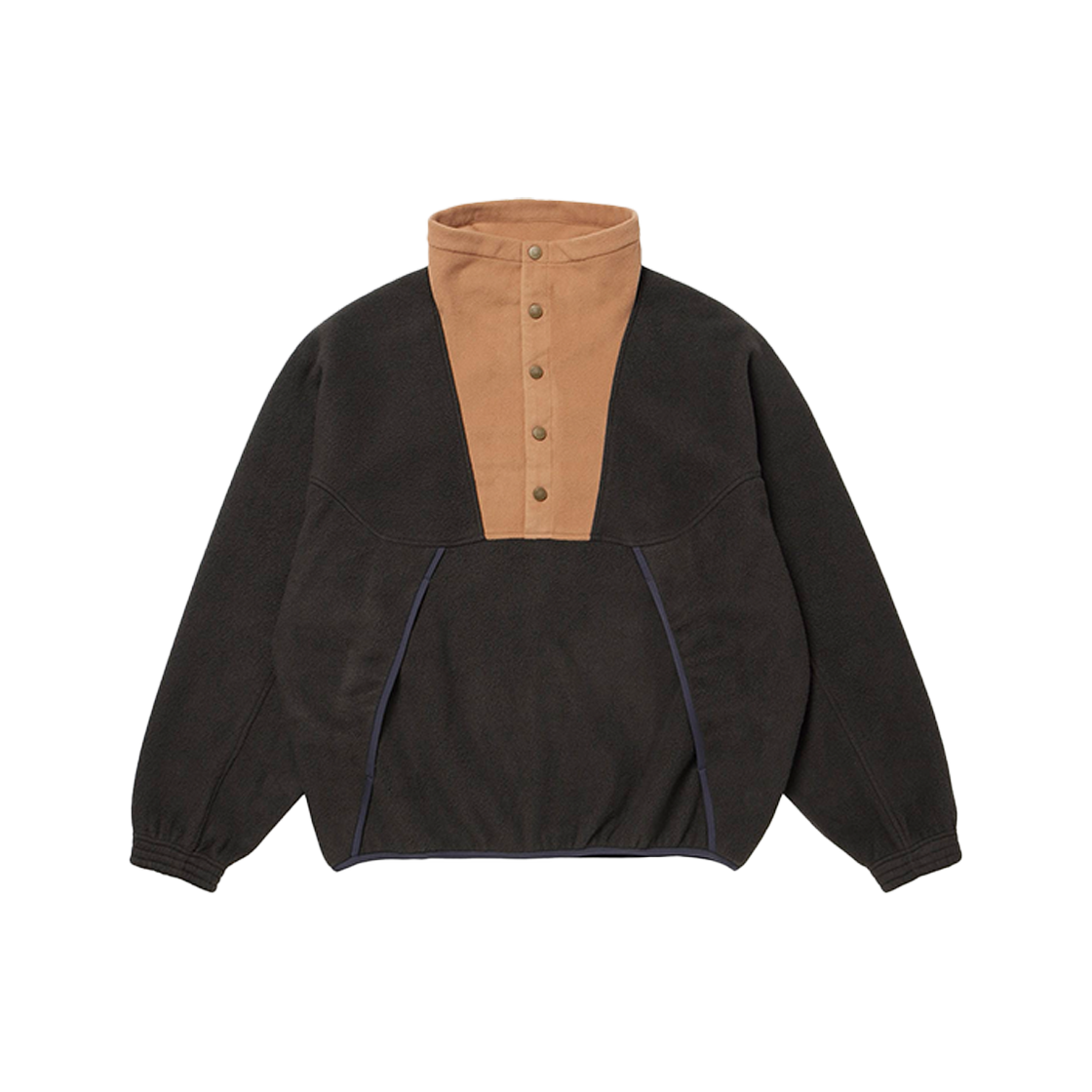 KM4DKNPWR13RG Woolrich Polartec Fleece Pullover Jacket Charcoal - 24FW