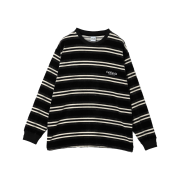 [KREAM 단독] California General Store Velour Border Crew Neck Black - 24FW