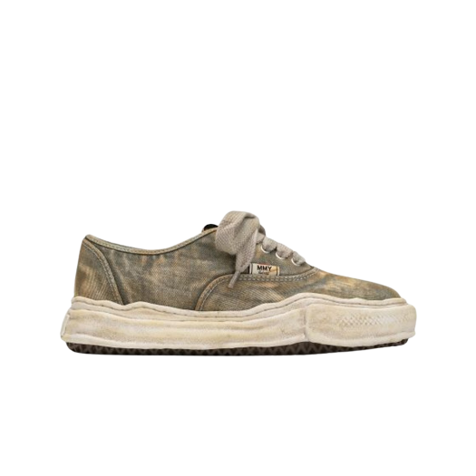 Maison Mihara Yasuhiro Baker OG Sole Washed Denim Low-top Sneakers Green