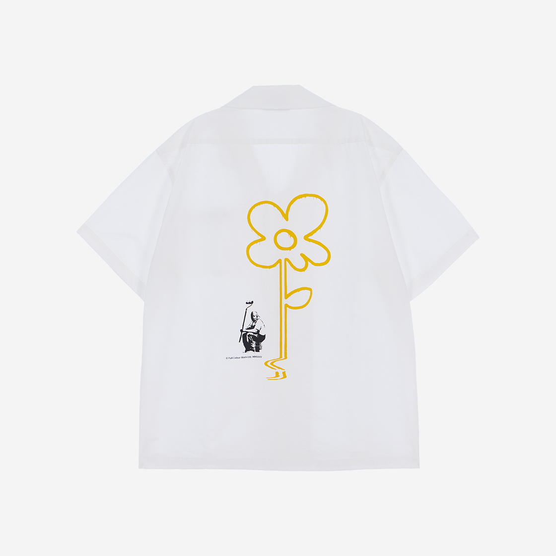 필더스 옐로우 라인 플라워 셔츠 화이트(Fielders Yellow Line Flower Shirt White) - 2