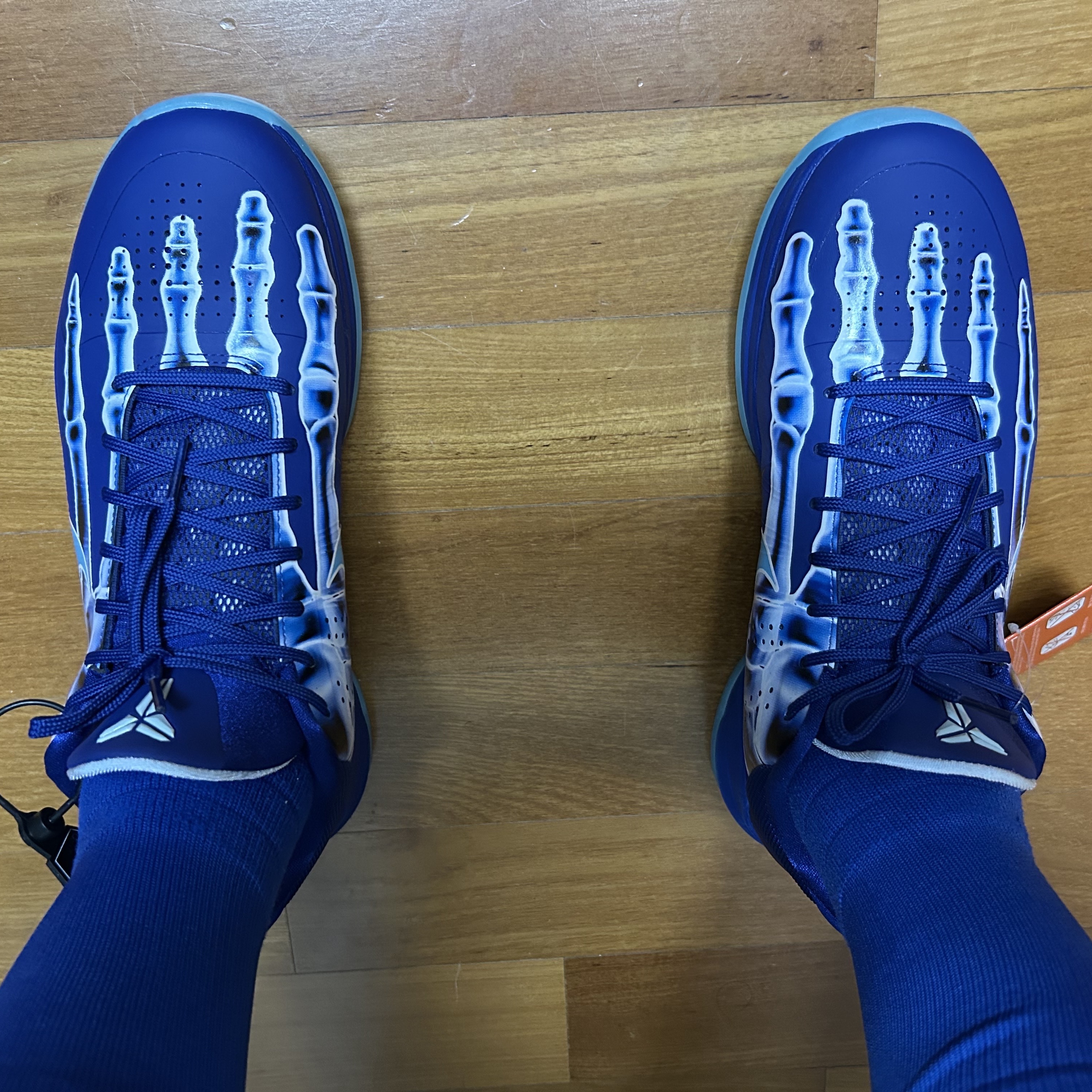 Nike Kobe 5 Protro Deep Royal Blue, Nike Kobe 5 Protro EYBL Forest Green 착용 스타일 - 3