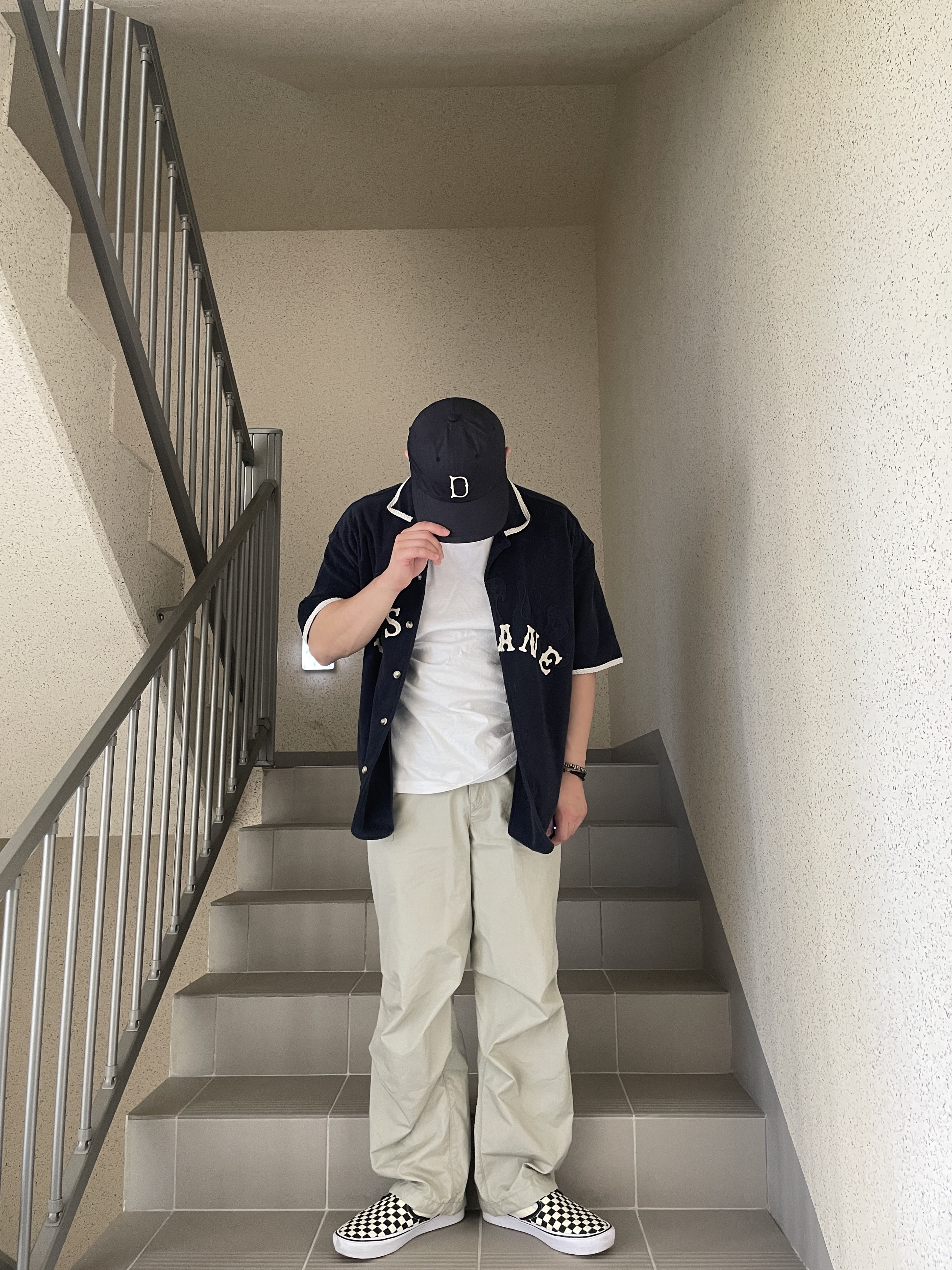 Vans Slip-On ComfyCush Checkerboard 착용 스타일 - 3