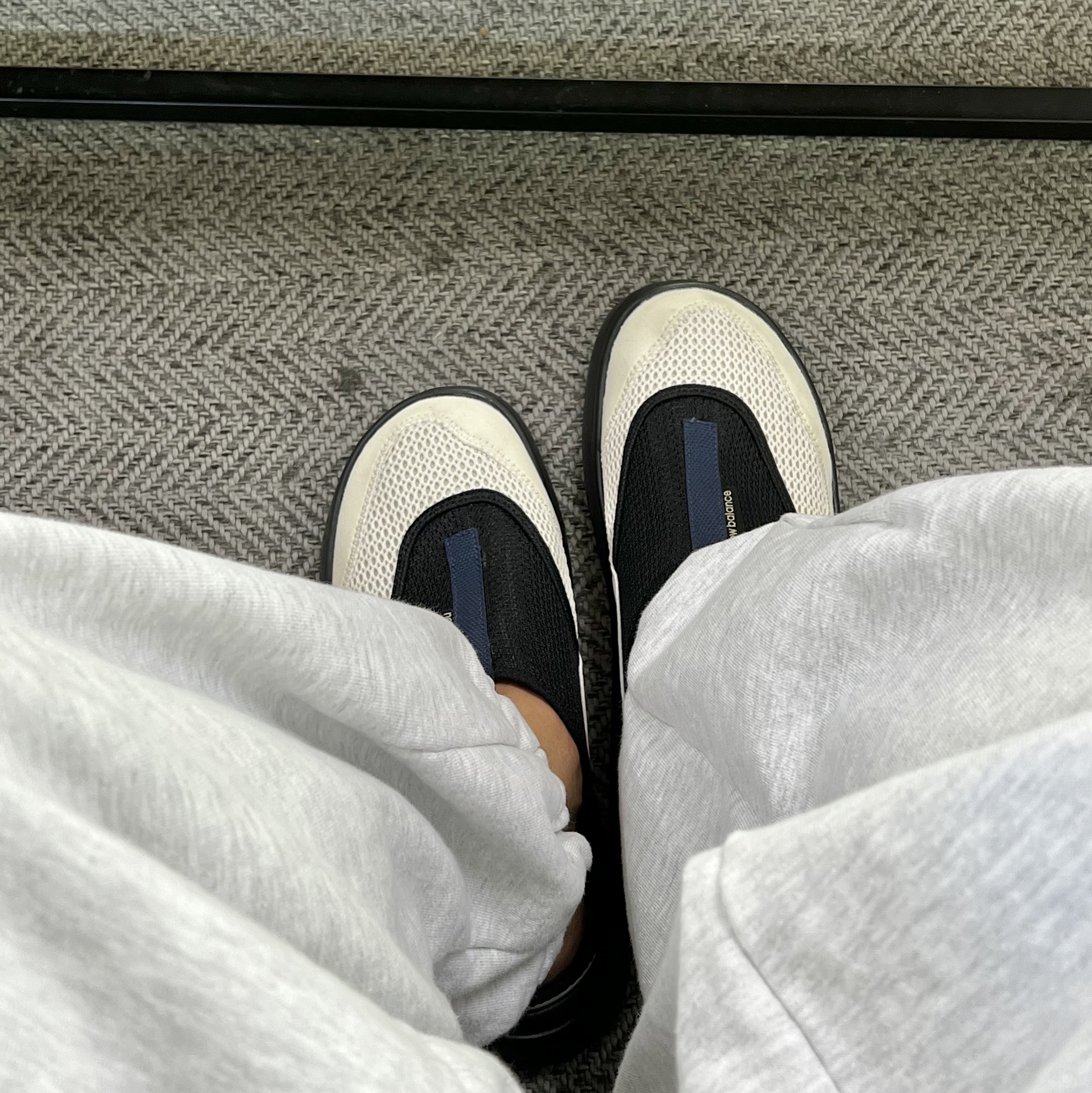 New Balance CRV-LT Mule Ivory 착용 스타일 - 1
