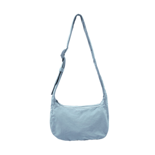 COS Nylon Crossbody Saddle Bag Light Blue