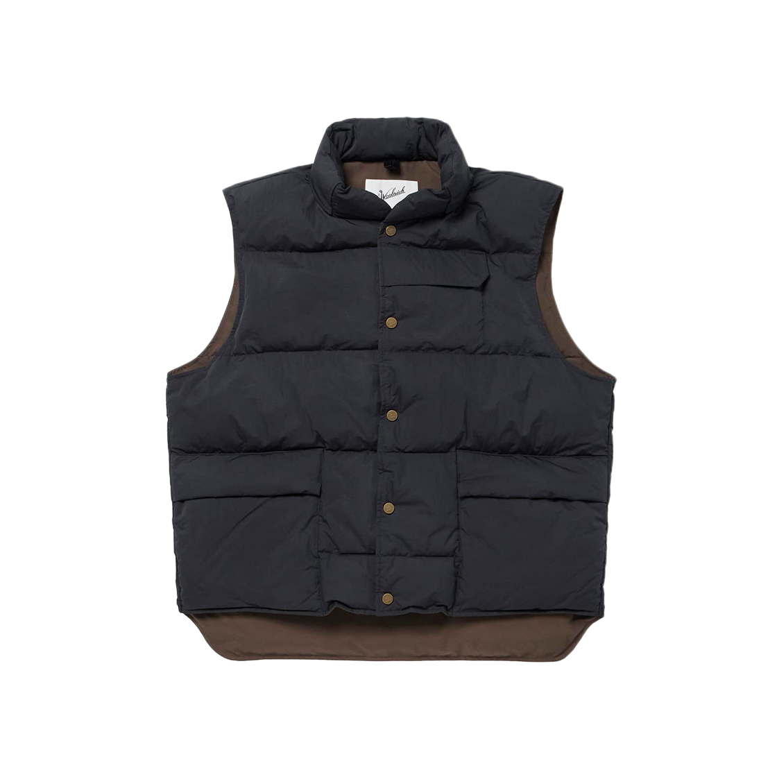 KM4DDWVWR01RG Woolrich Nylon Padded MT Vest Charcoal - 24FW