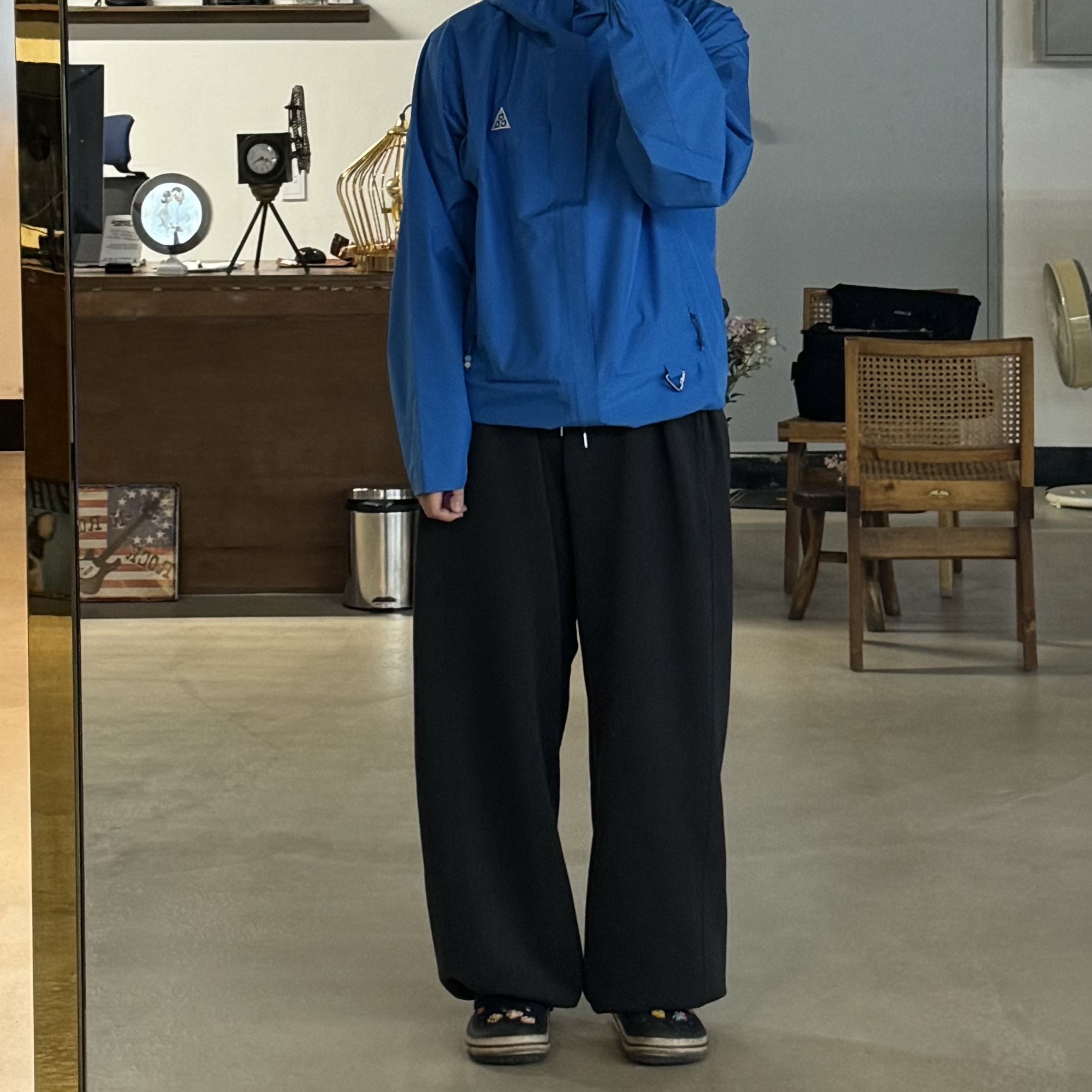 Nike ACG Storm-Fit ADV Cascade Rains Full Zip Jacket Light Photo Blue Summit White - Asia 착용 스타일 - 1