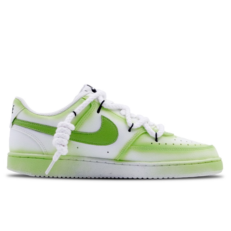 Nike Court Vision Low Next Nature White Black 착용 스타일 - 3