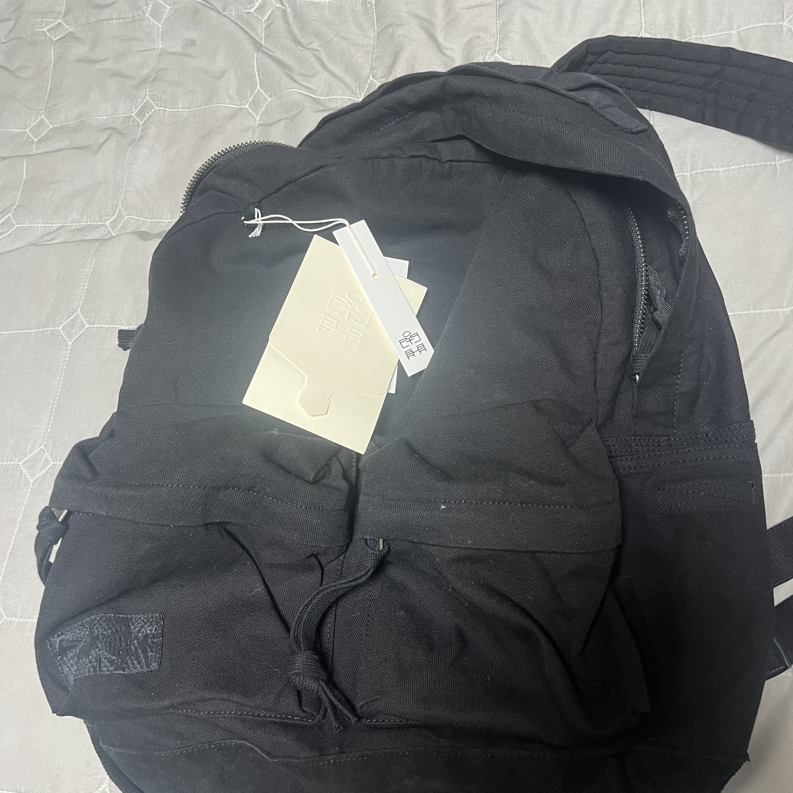 Polyteru Used Backpack 2PK Black 착용 스타일