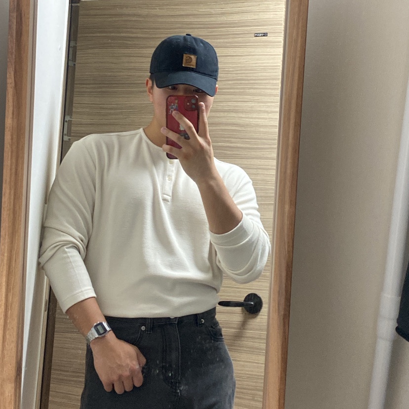 Carhartt Canvas Cap Black 착용 스타일