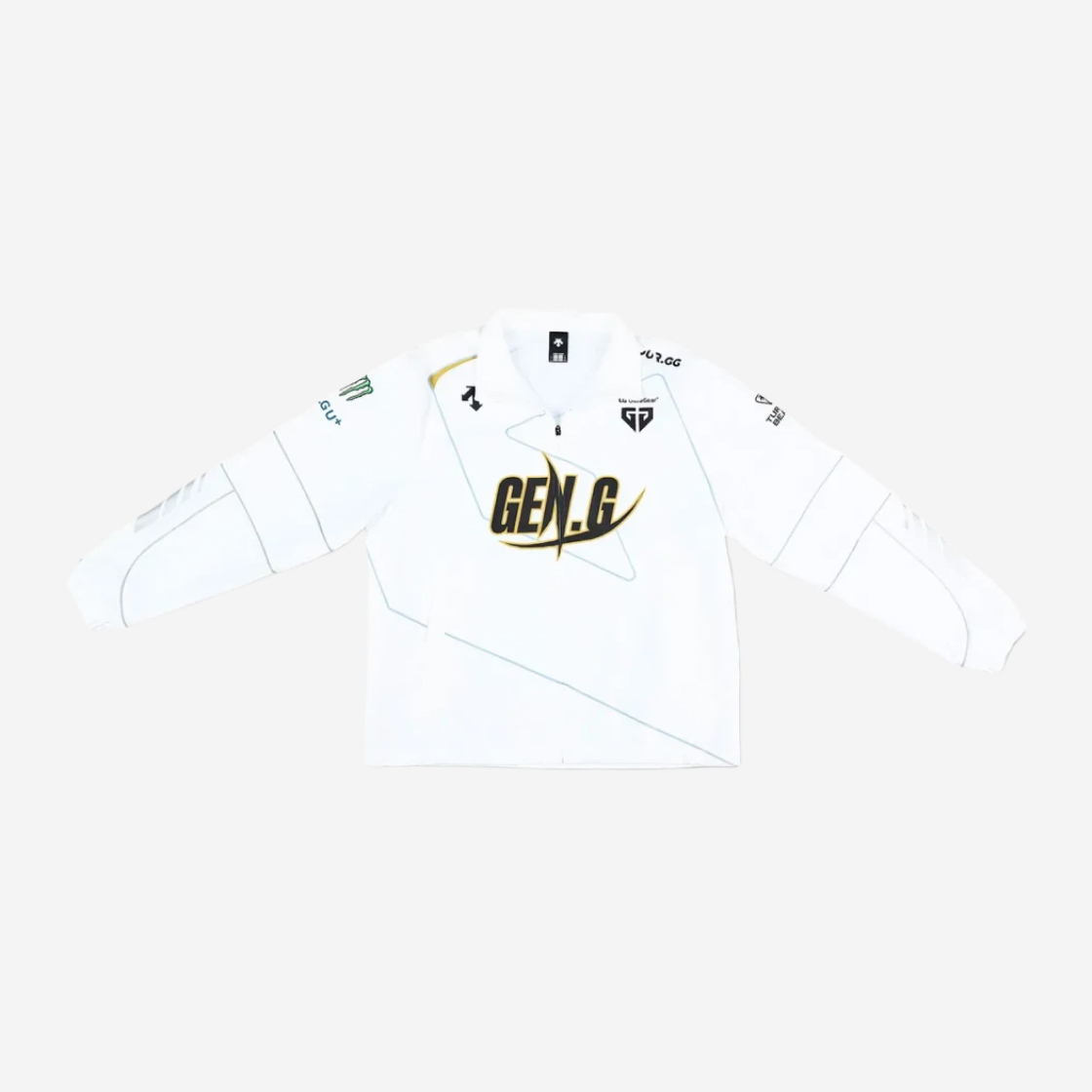 젠지 x 데상트 2024 월즈 오피셜 플레이어 자켓 화이트 (논마킹 버전)(Gen.G x Descente 2024 Worlds Official Player Jacket White (Non Marking Ver.))