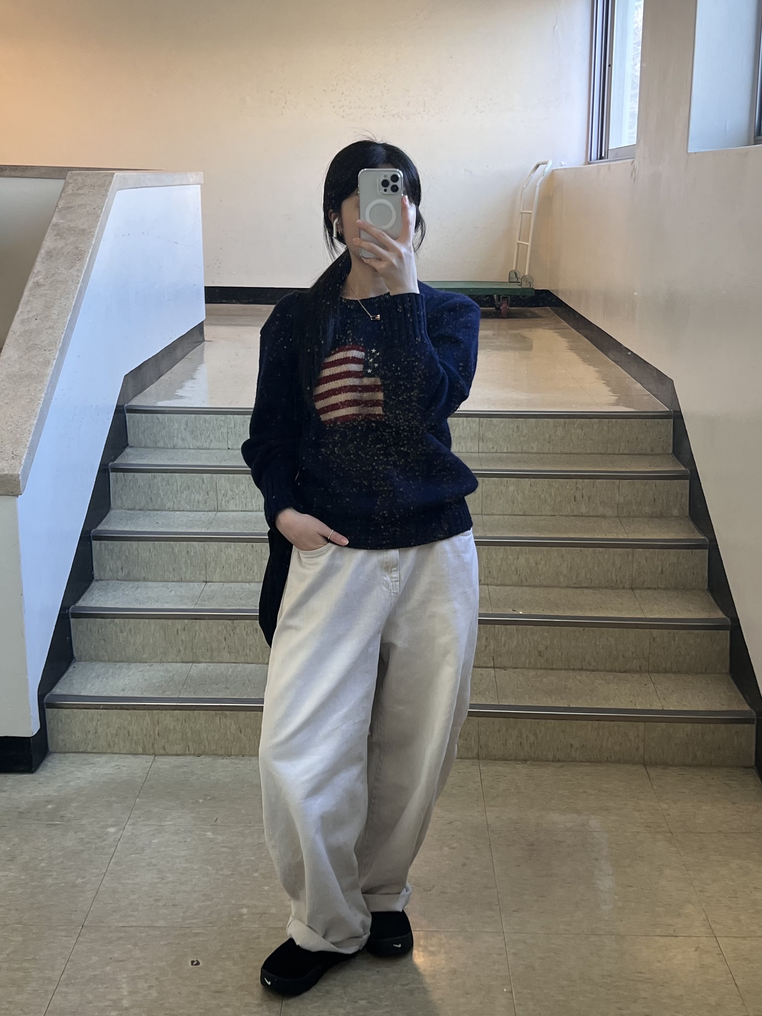 Nike ACG Rufus Black 착용 스타일 - 1