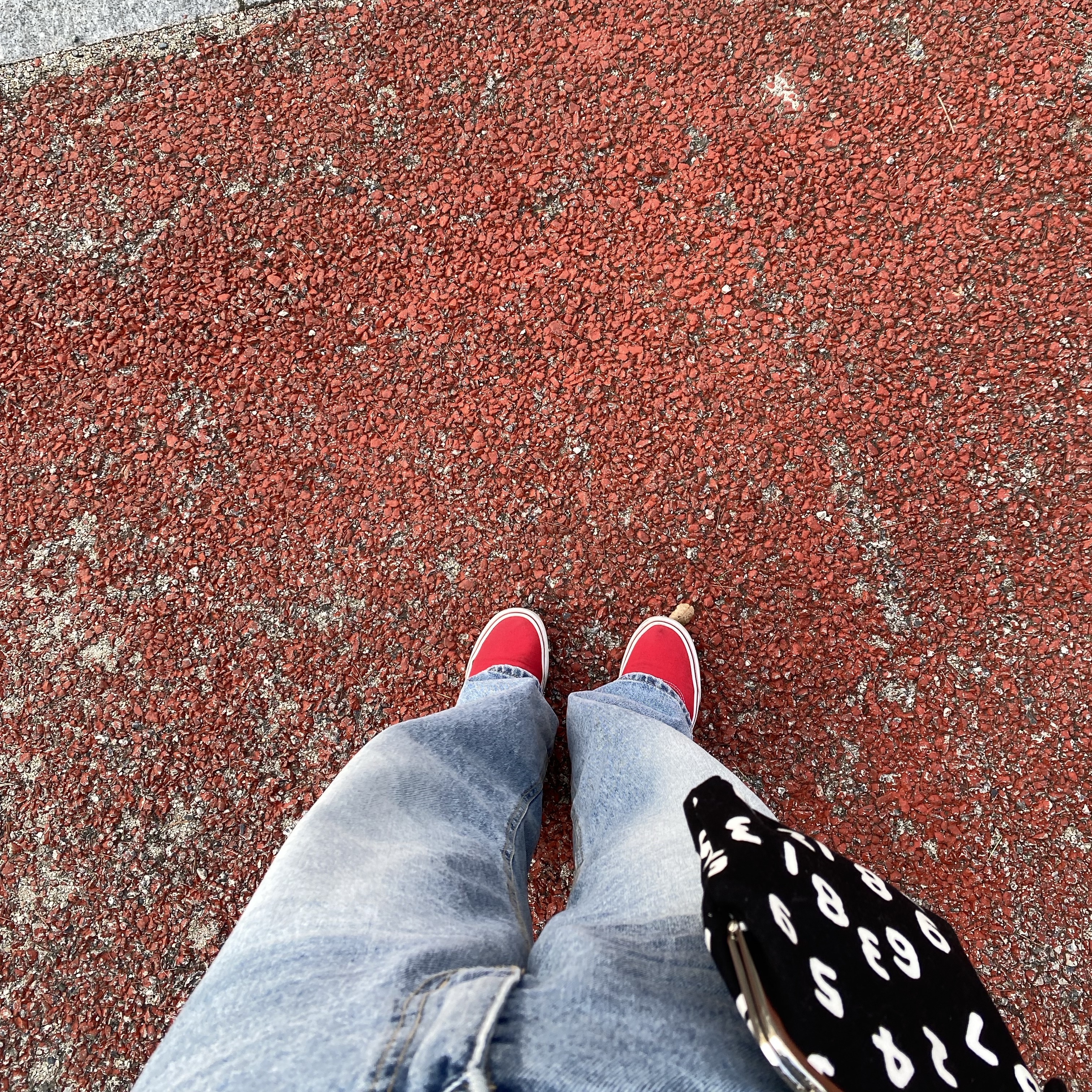 Sou Sou Canvas Soft Gamaguchi Bag Large Black (with 110cm Black Leather Strap), Vans Authentic Red 착용 스타일