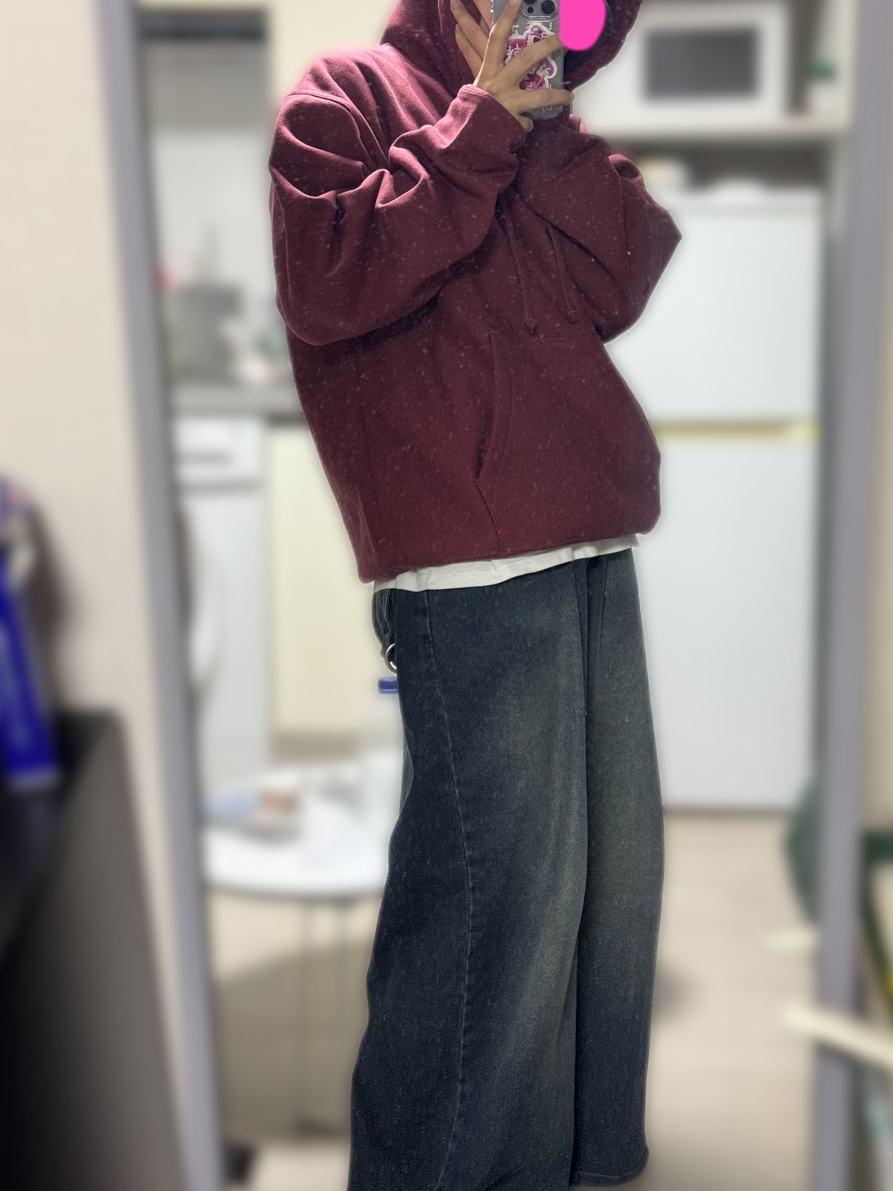 Stussy Basic Stussy Hoodie Oxblood 2024 착용 스타일