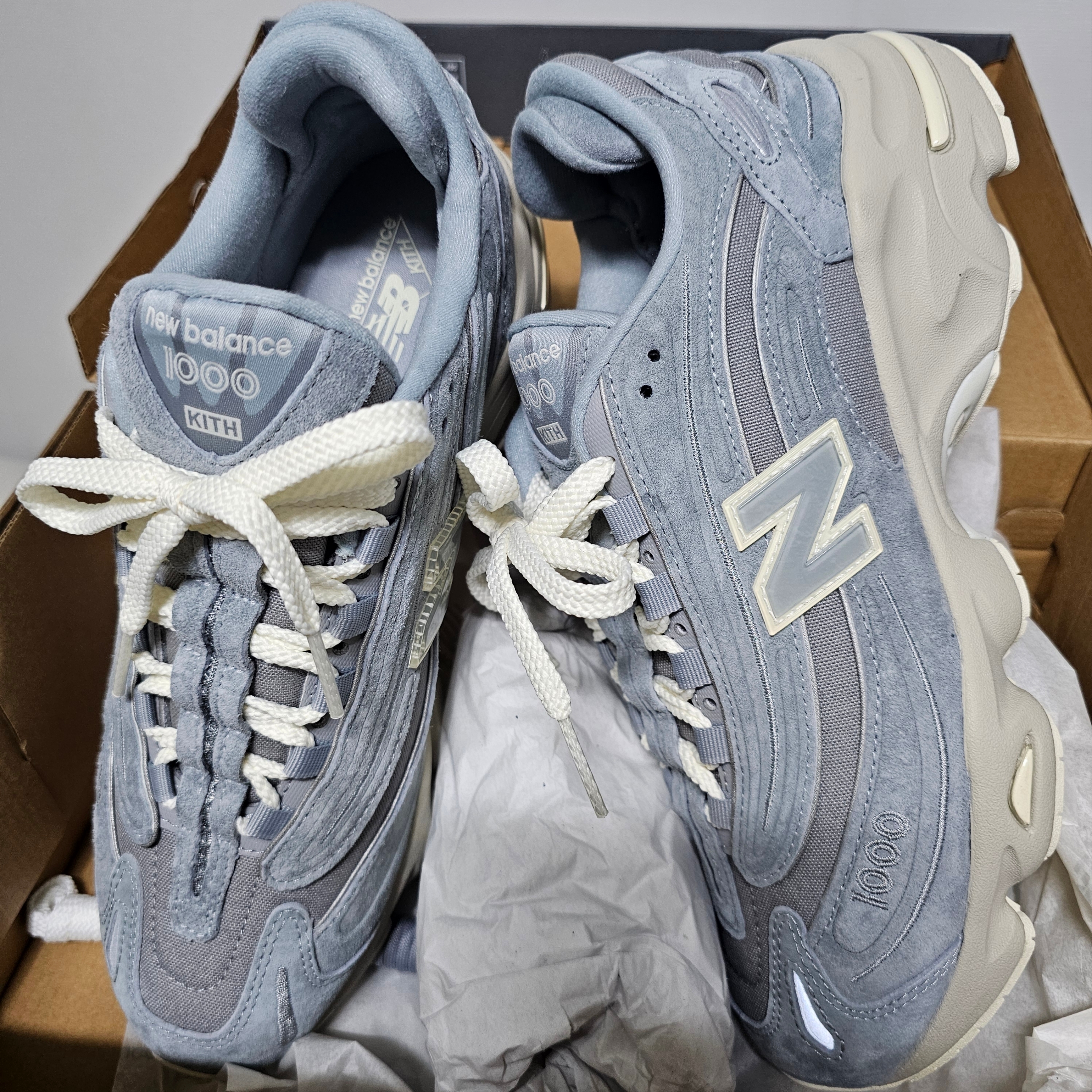 New Balance x Kith 101 M1000 Quarry Weathervane 착용 스타일