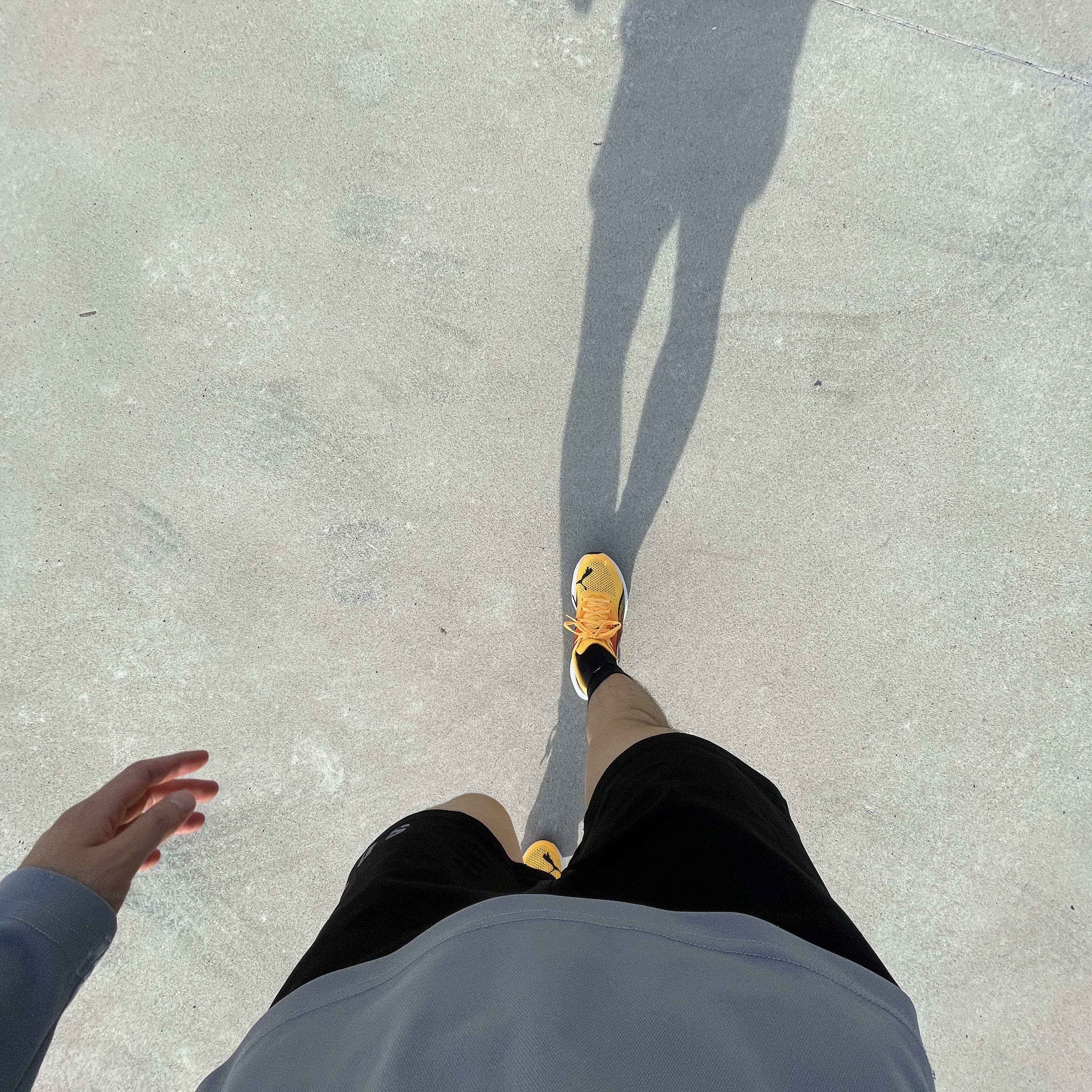 Puma Deviate Nitro 3 Fade Sun Stream Sunset Glow 착용 스타일