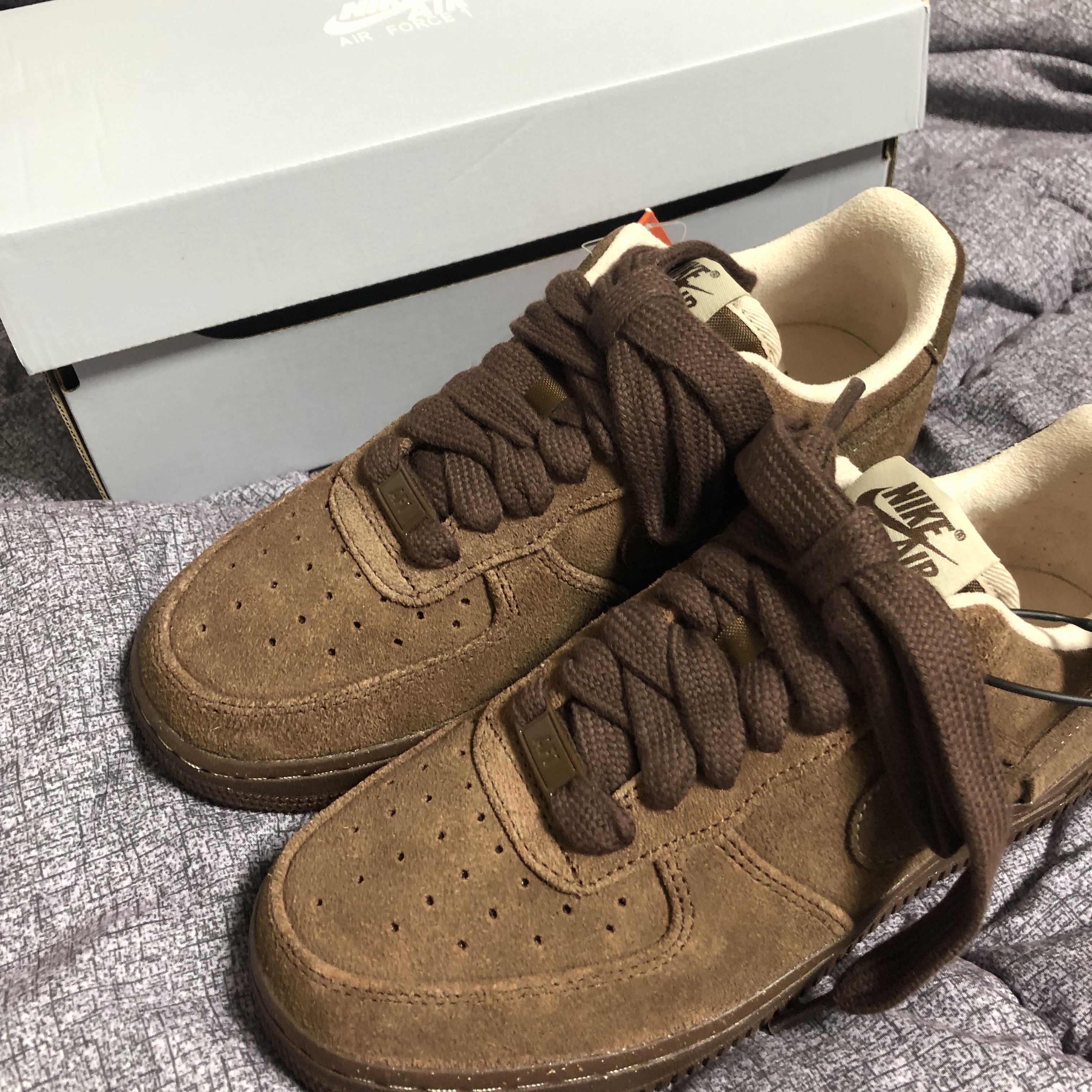 (W) Nike Air Force 1 '07 Cacao Wow 착용 스타일