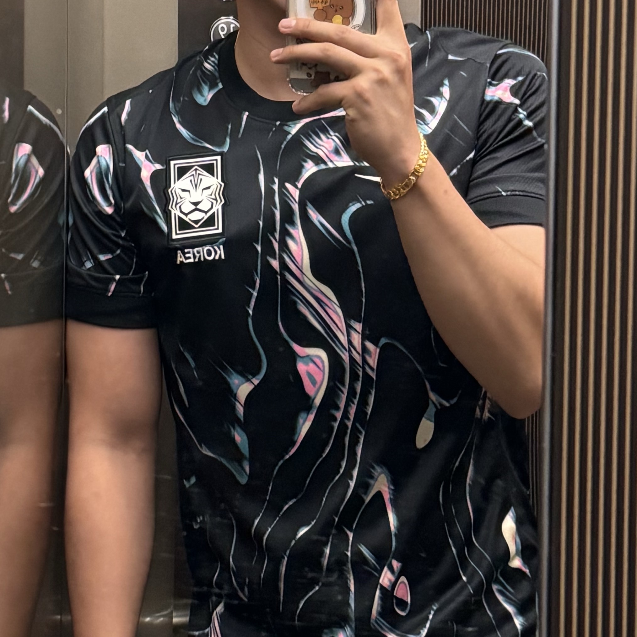 Nike Korea 2023/24 Dri-Fit Stadium Away Replica Jersey Black Pink Glow - Asia (Non Marking Ver.) 착용 스타일