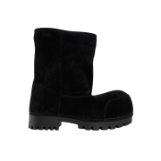 Balenciaga Alaska Fur Boot Black