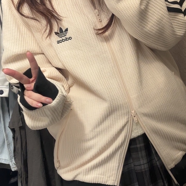 Adidas Waffle Beckenbauer Track Top Wonder White - KR Sizing 착용 스타일