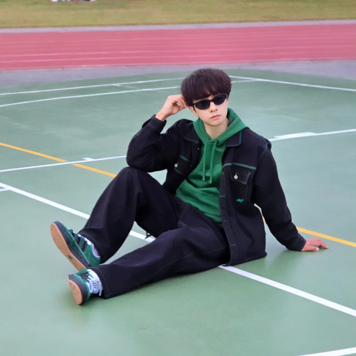 Nike NSW Club Fleece Pullover Hoodie Gorge Green - Asia, Nike NSW Club Fleece Pullover Hoodie Gorge Green - US/EU 착용 스타일 - 10