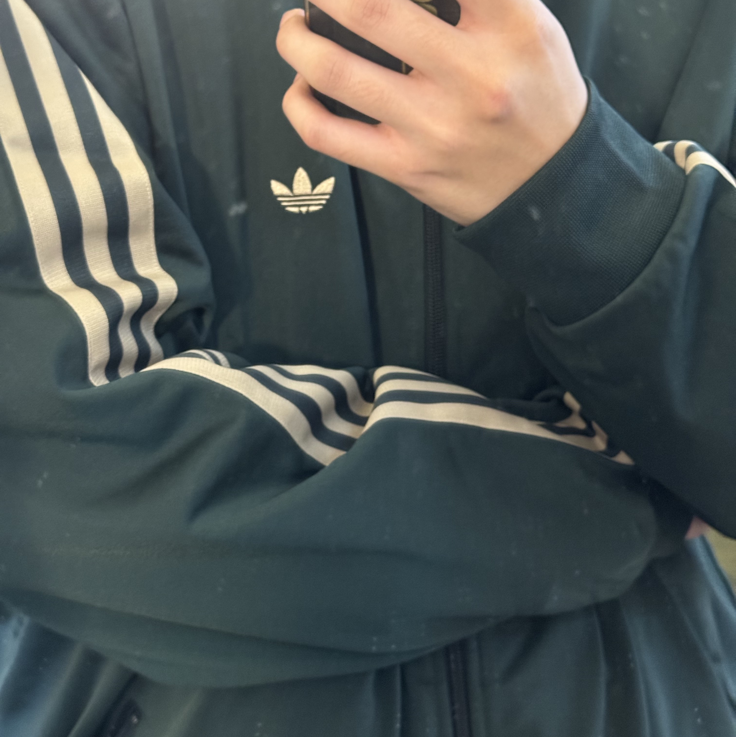 Adidas Originals Beckenbauer Track Jacket Shadow Green - KR Sizing 착용 스타일
