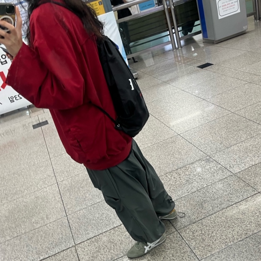 Supreme x Jordan Drawstring Bag Black - 24FW 착용 스타일