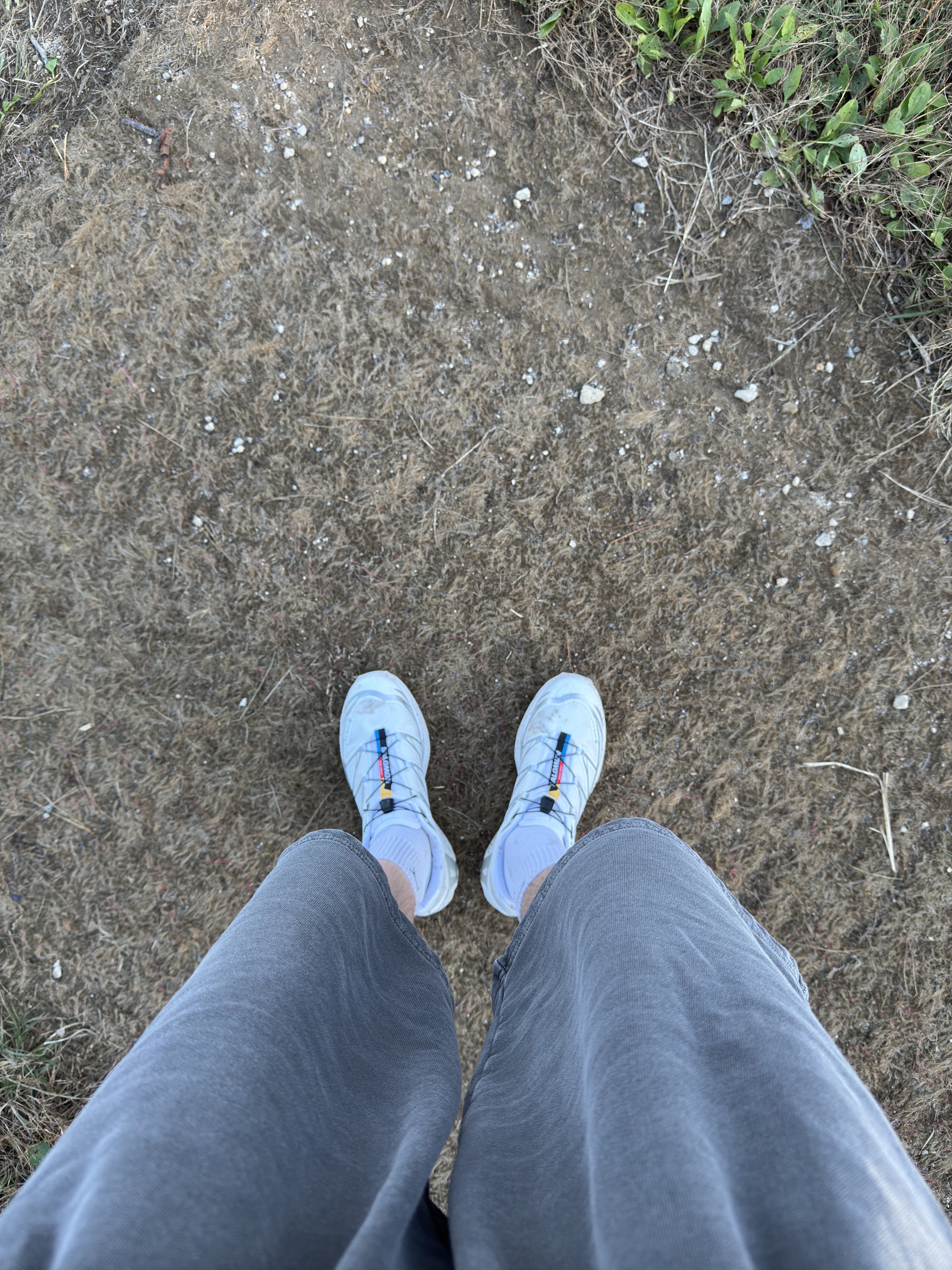 Salomon XT-6 Gore-Tex White Silver 착용 스타일 - 1