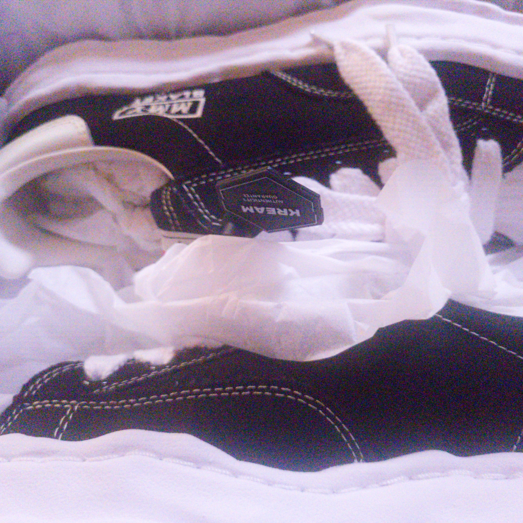 Maison Mihara Yasuhiro Blakey OG Sole Canvas Low-top Sneakers Black White 착용 스타일