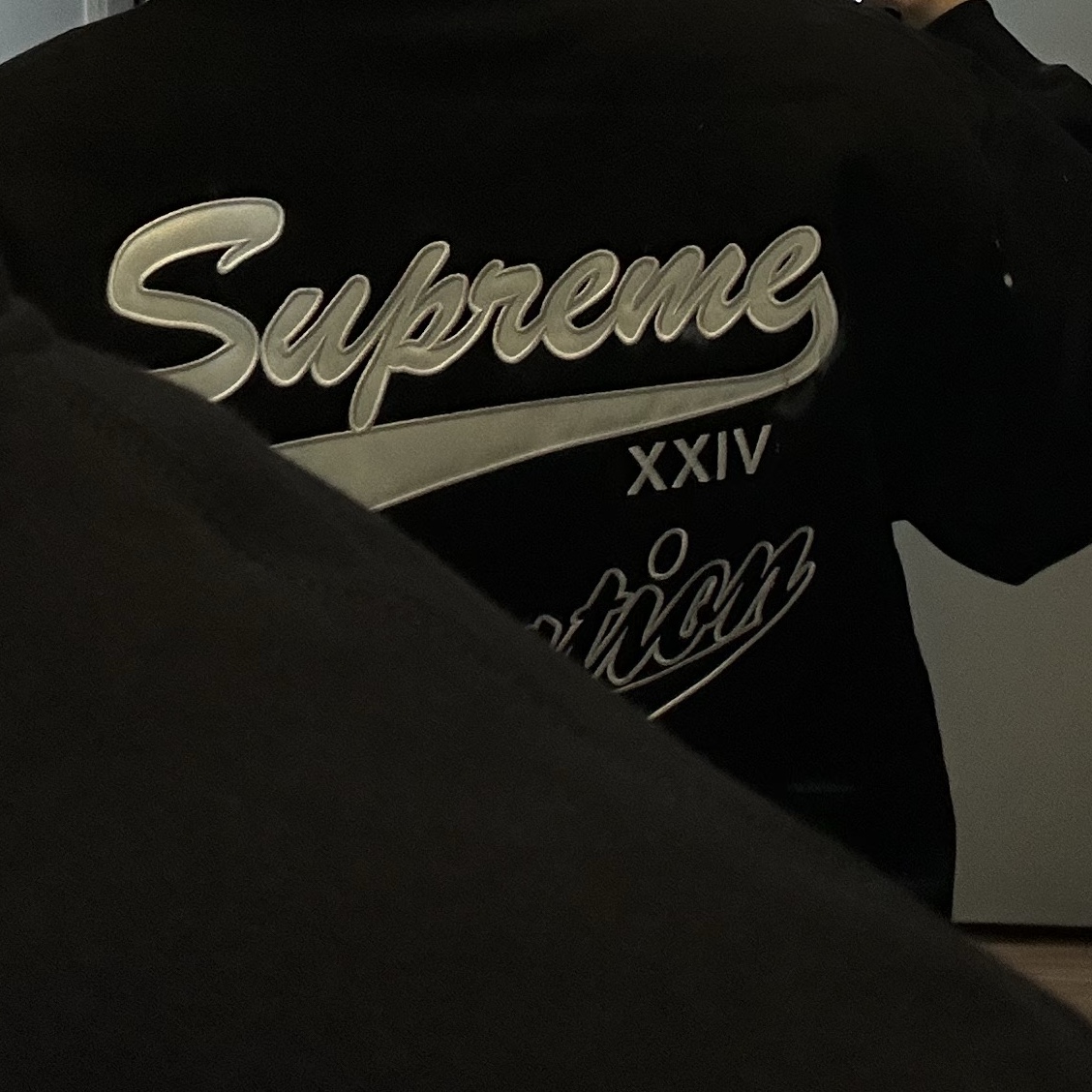 Supreme Salvation Zip Up Hooded Sweatshirt Black - 24SS 착용 스타일