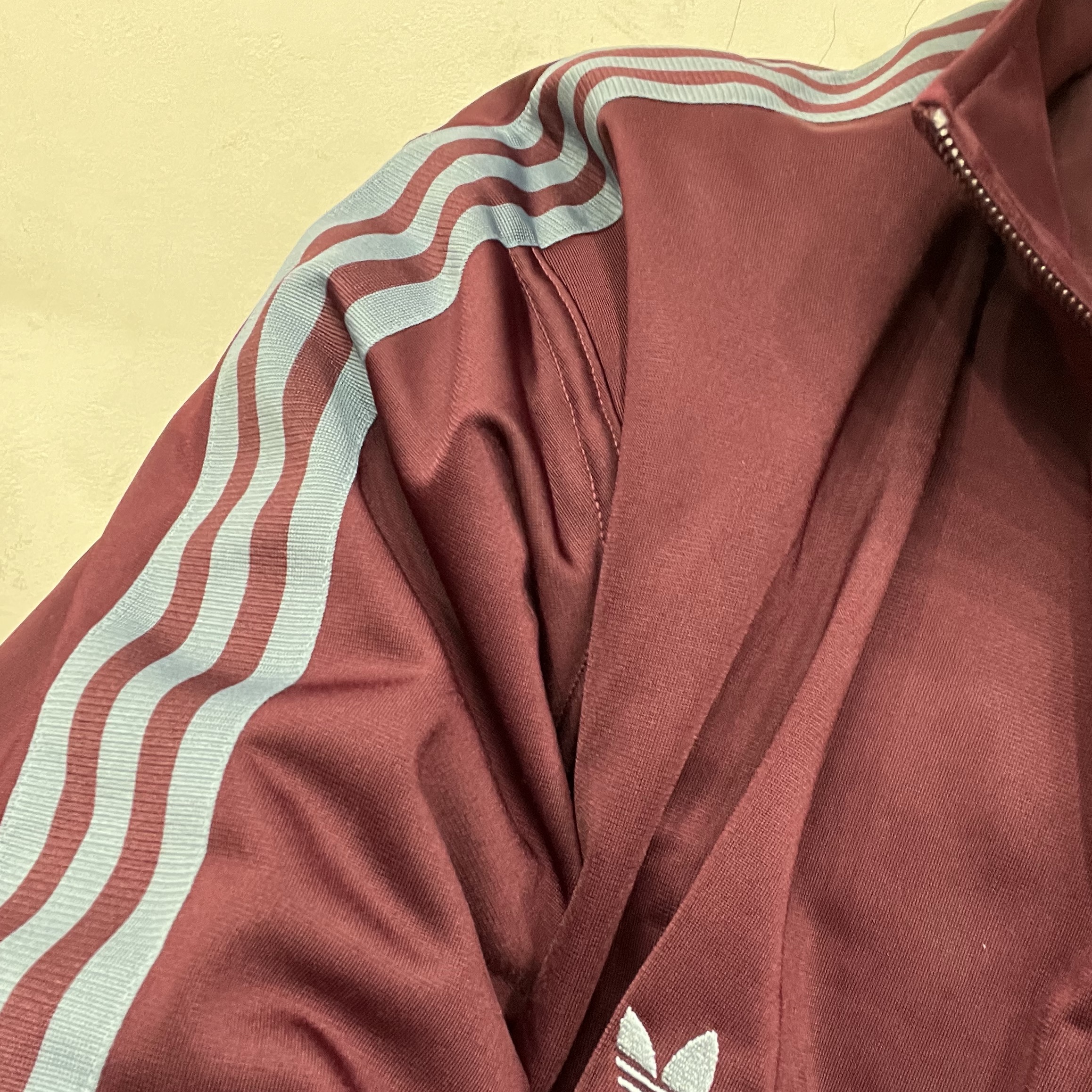 Adidas Originals Beckenbauer Track Jacket Maroon - KR Sizing 착용 스타일