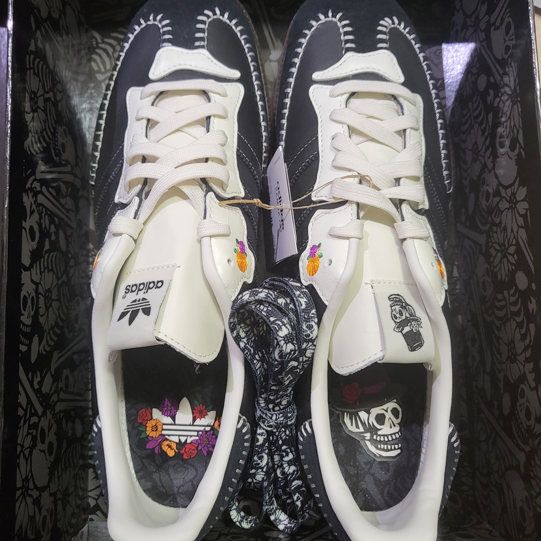 Adidas Samba OG Core Black Off White 착용 스타일 - 3